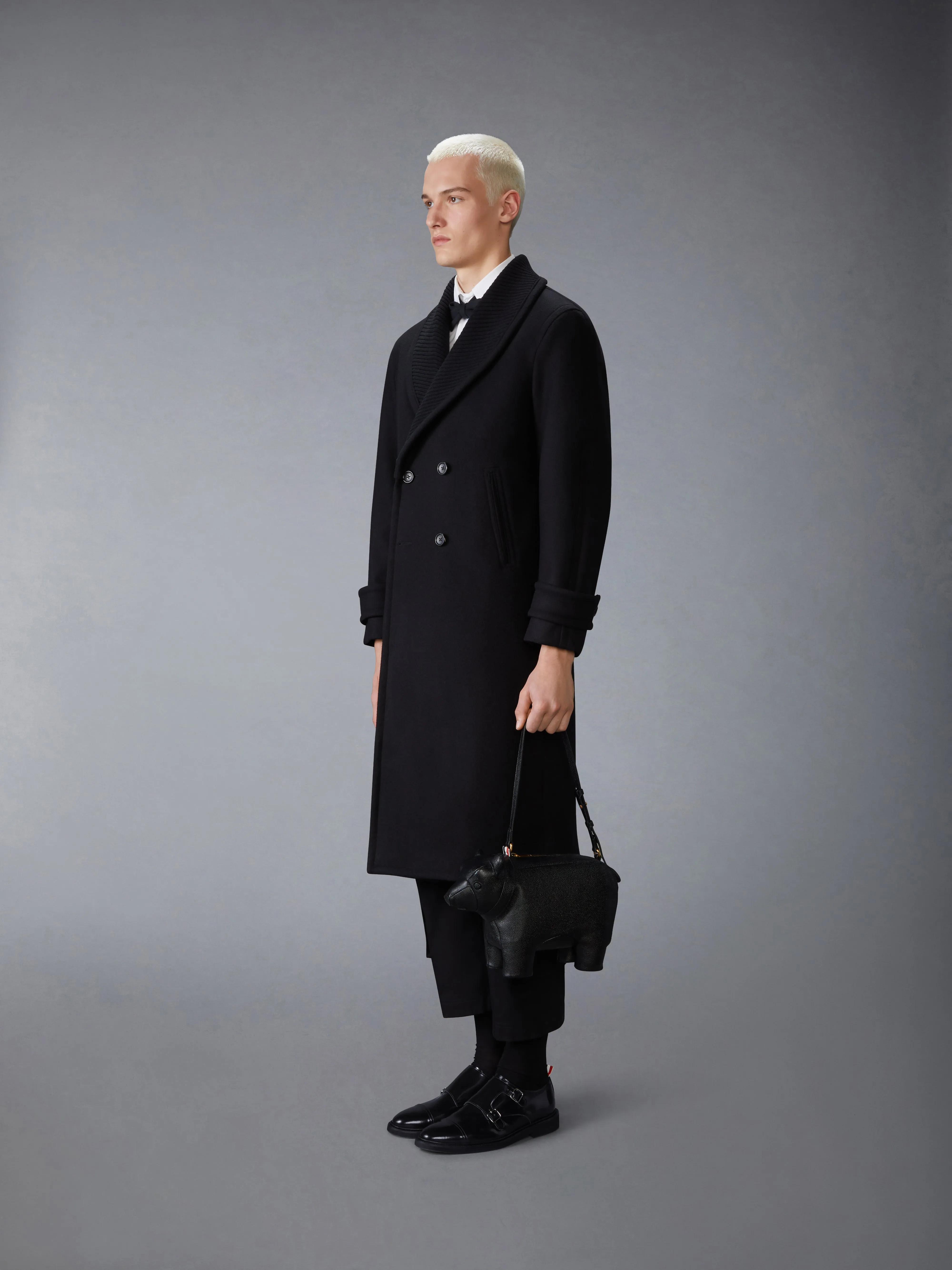 PEBBLE GRAIN BABY BEAR BAG sold by Thom Browne product image thumbnail 4