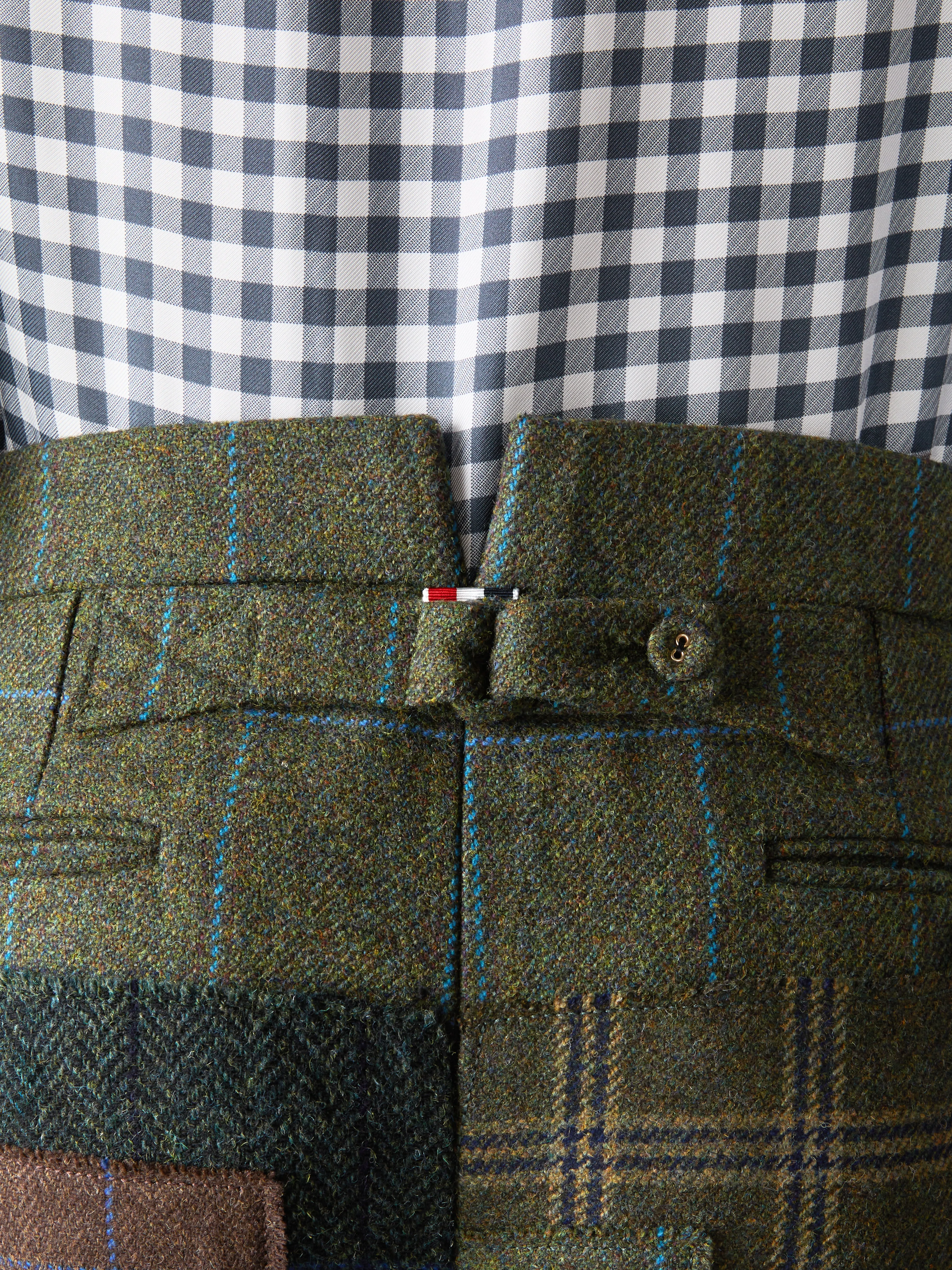 HUNTING TWEED BACKSTRAP TROUSER sold by Thom Browne product image thumbnail 4