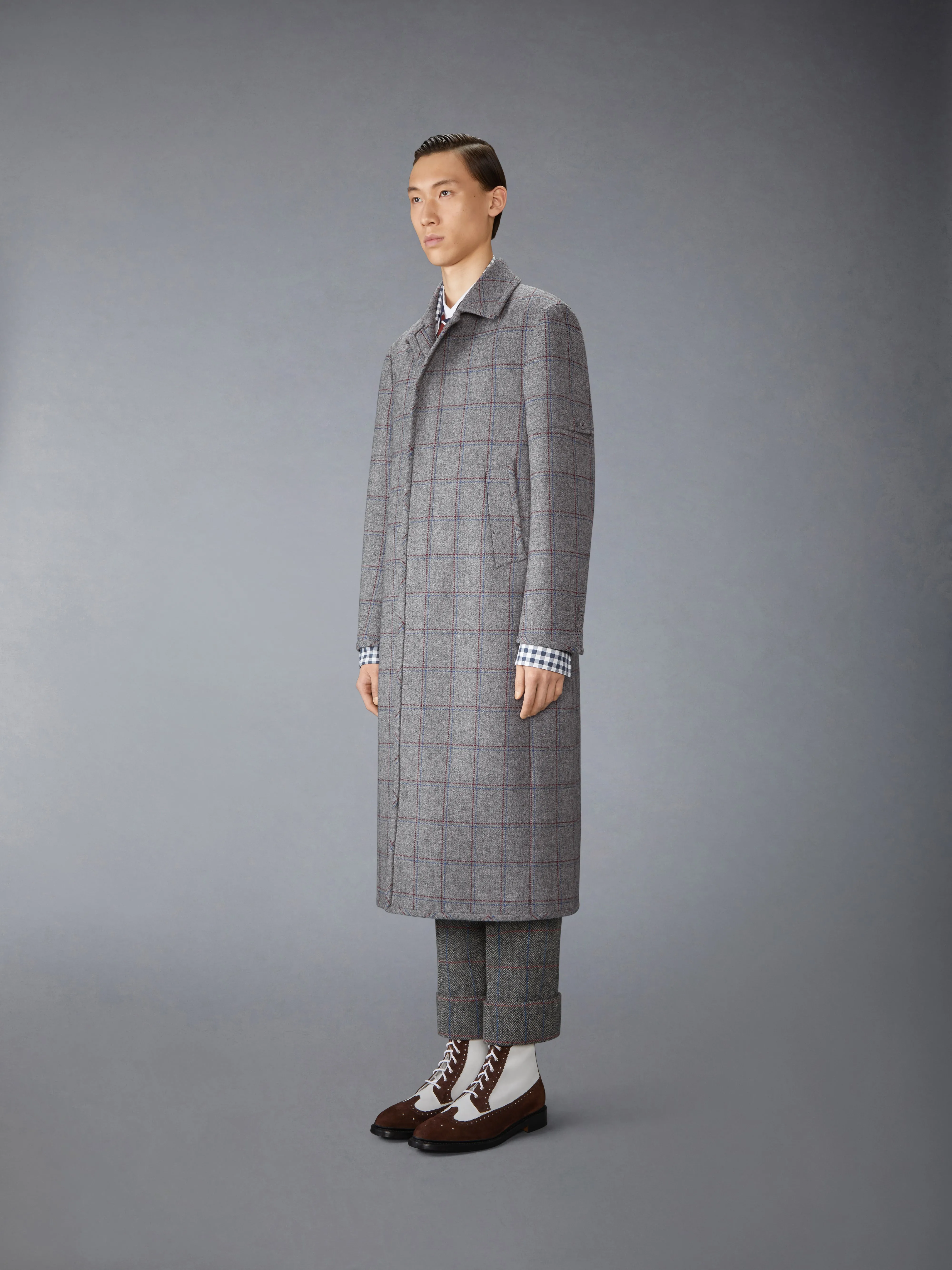 BROWNE 65 ARMBAND BAL COLLAR COAT sold by Thom Browne product image thumbnail 2