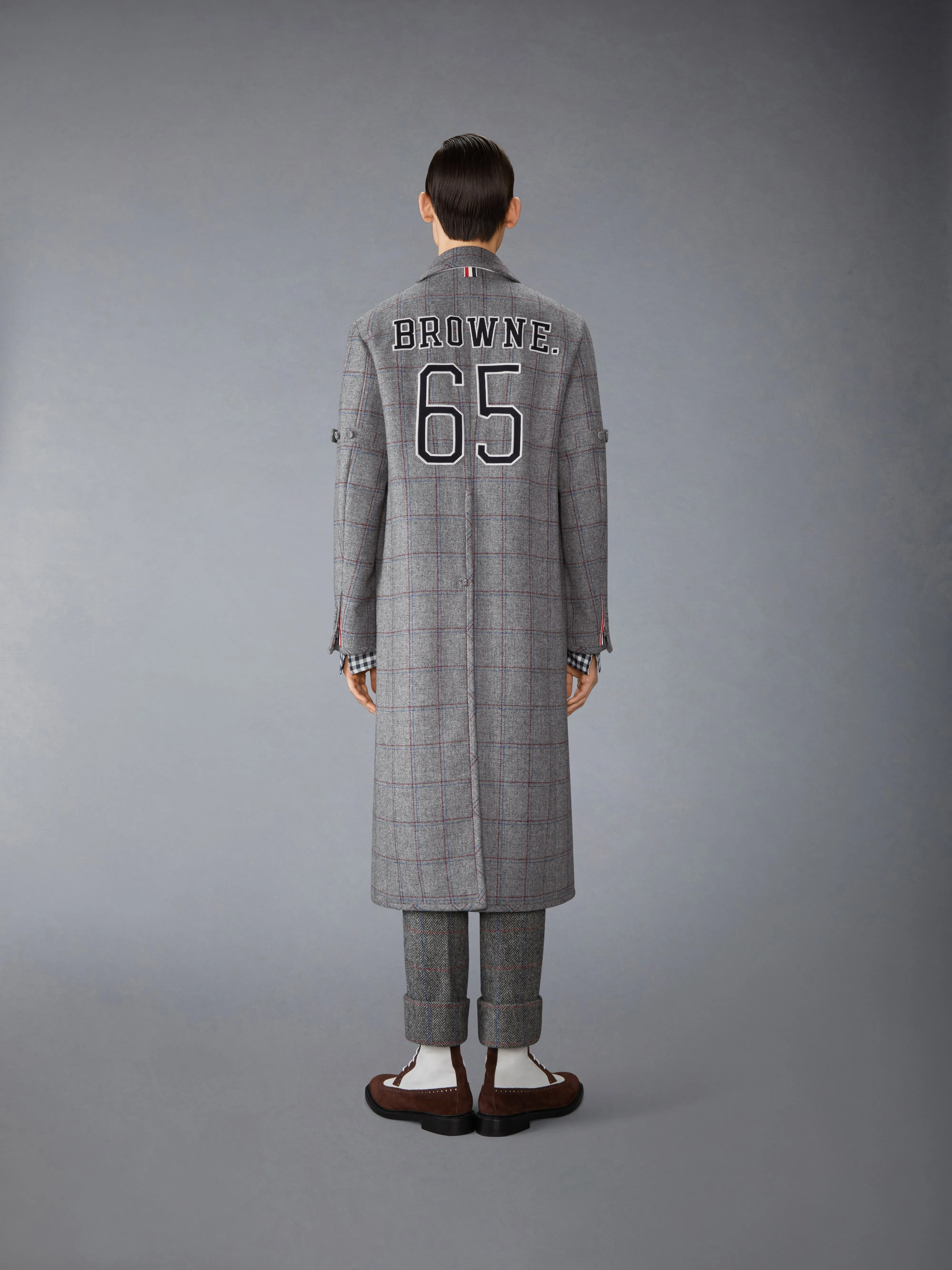 BROWNE 65 ARMBAND BAL COLLAR COAT sold by Thom Browne product image thumbnail 3