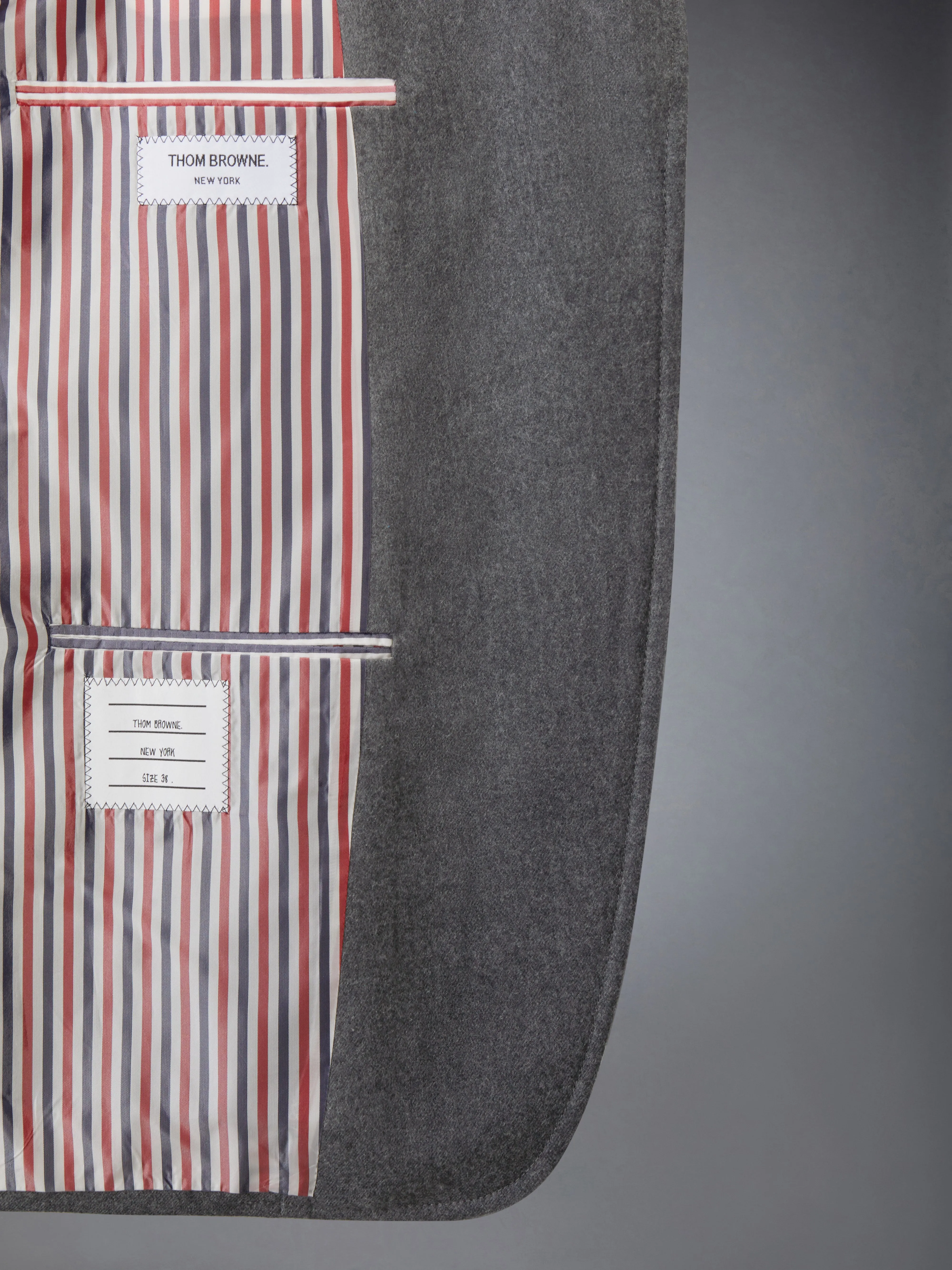 SOLID WOOL FLANNEL OVERSIZED SPORTCOAT sold by Thom Browne product image thumbnail 4