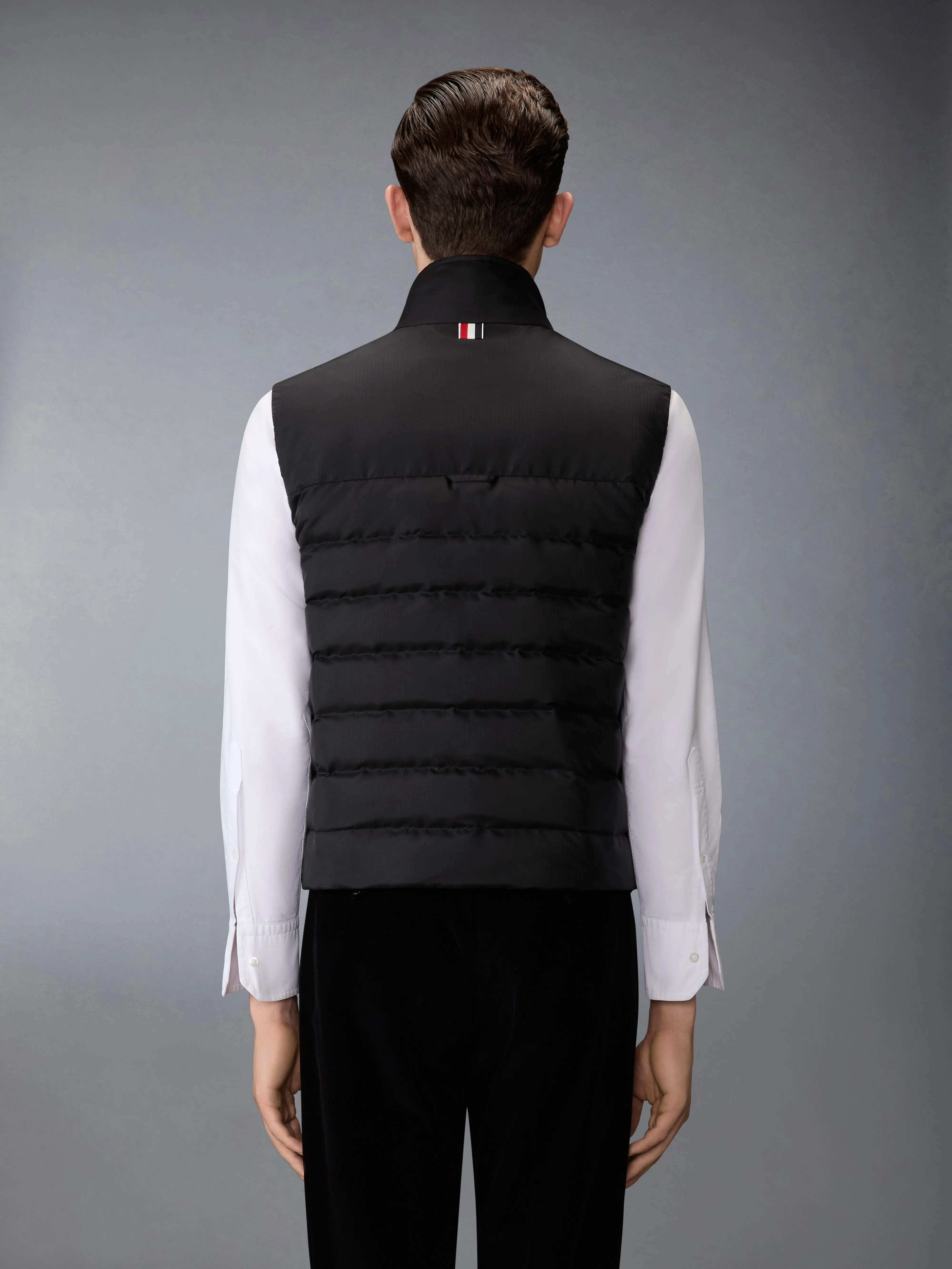 SHINY RIPSTOP LIGHTWEIGHT DOWN FILLED 4-BAR VEST sold by Thom Browne product image thumbnail 2