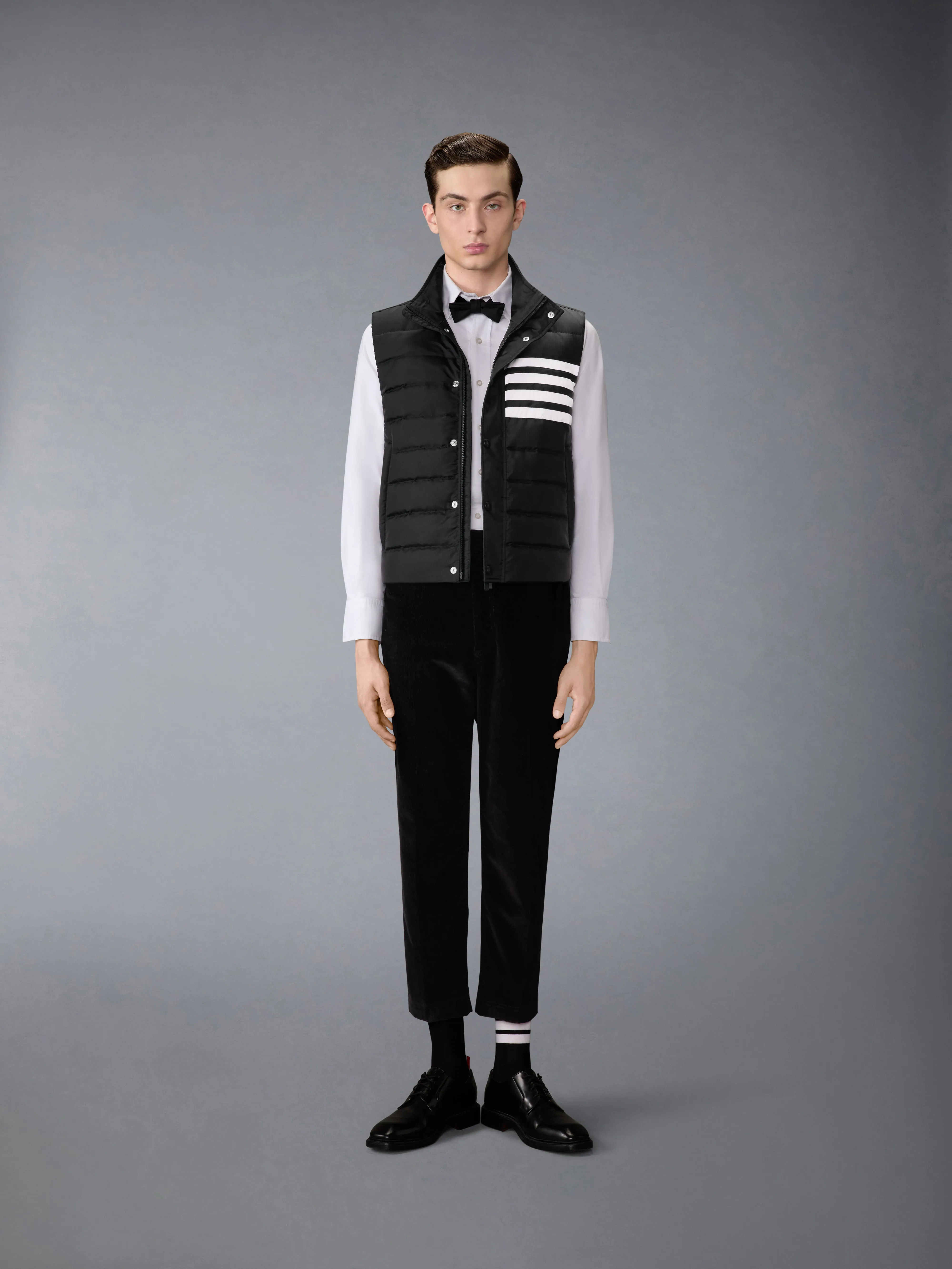 SHINY RIPSTOP LIGHTWEIGHT DOWN FILLED 4-BAR VEST sold by Thom Browne product image thumbnail 3