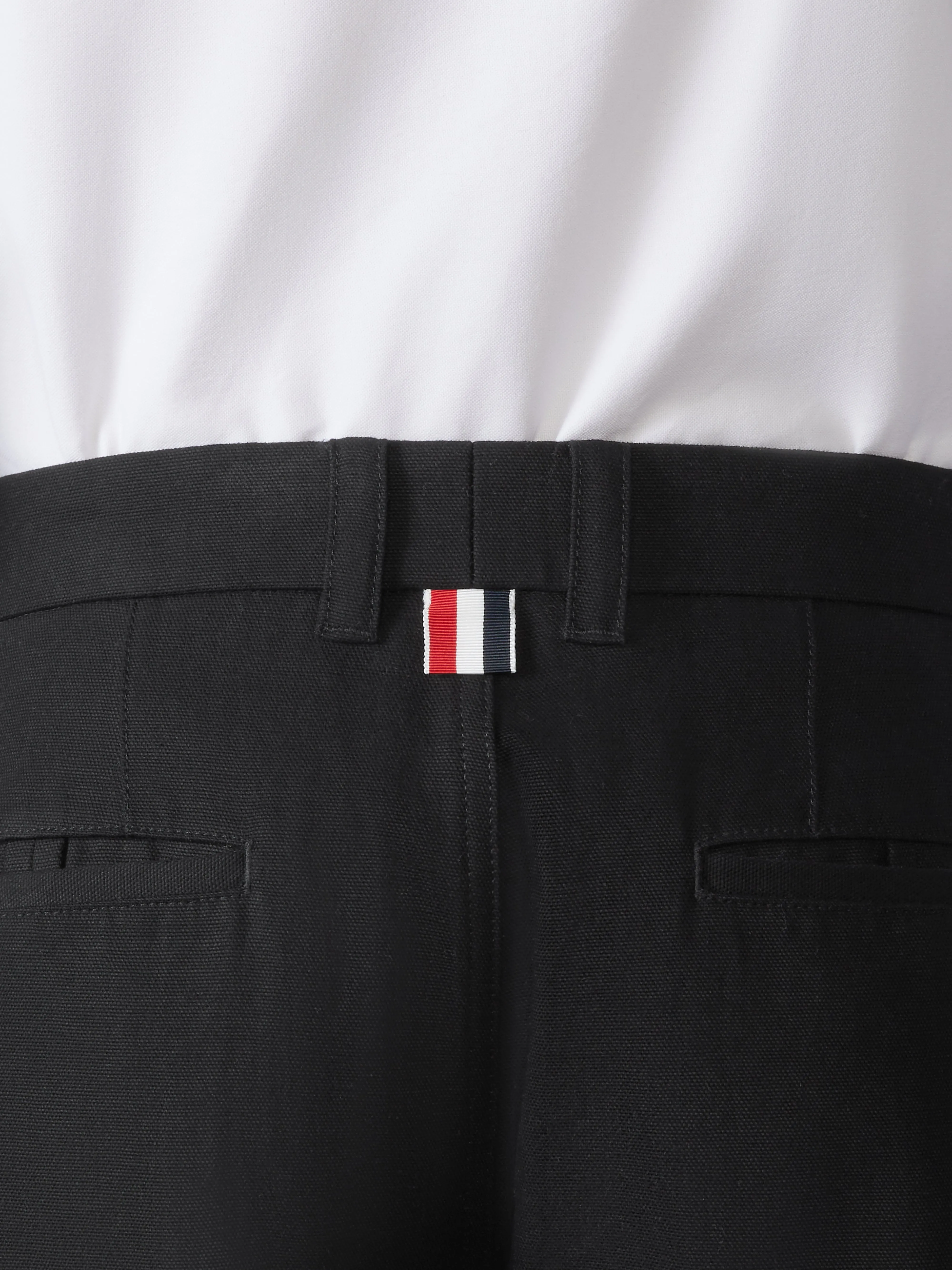 WASHED COTTON UTILITY CHINO CARGO TROUSERS sold by Thom Browne product image thumbnail 4