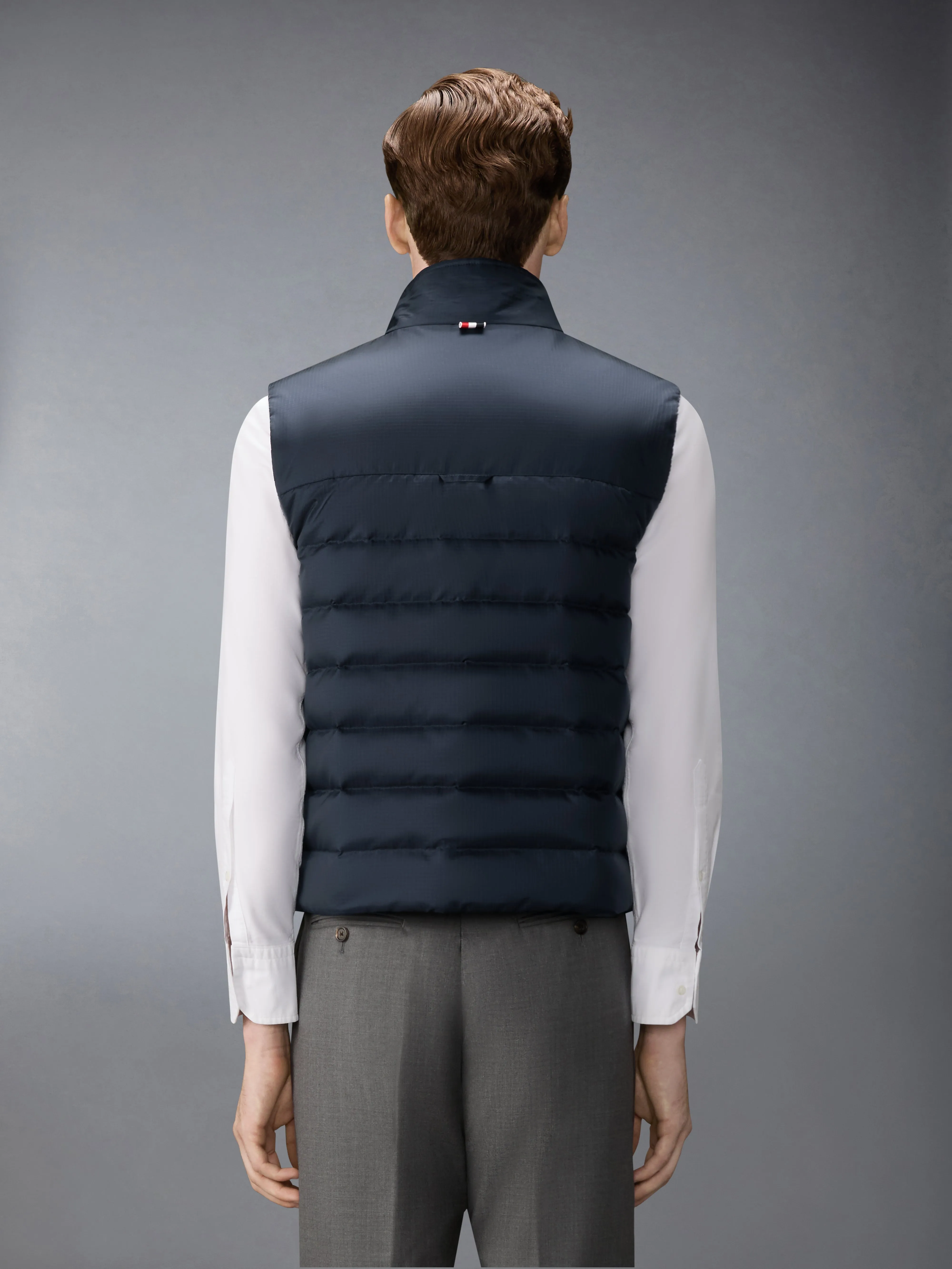 SHINY RIPSTOP LIGHTWEIGHT DOWN FILLED 4-BAR VEST sold by Thom Browne product image thumbnail 2