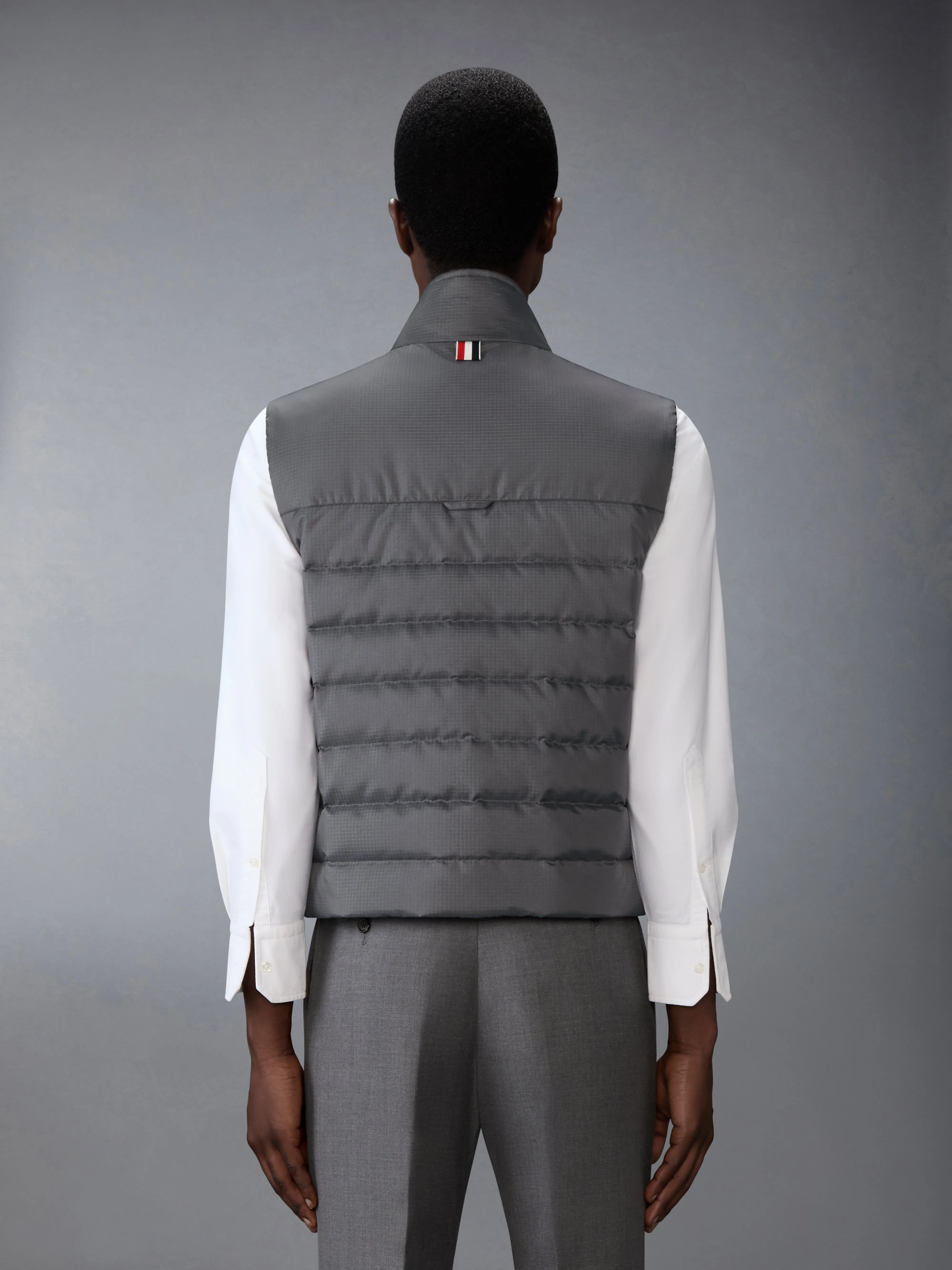 SHINY RIPSTOP LIGHTWEIGHT DOWN FILLED 4-BAR VEST sold by Thom Browne product image thumbnail 2