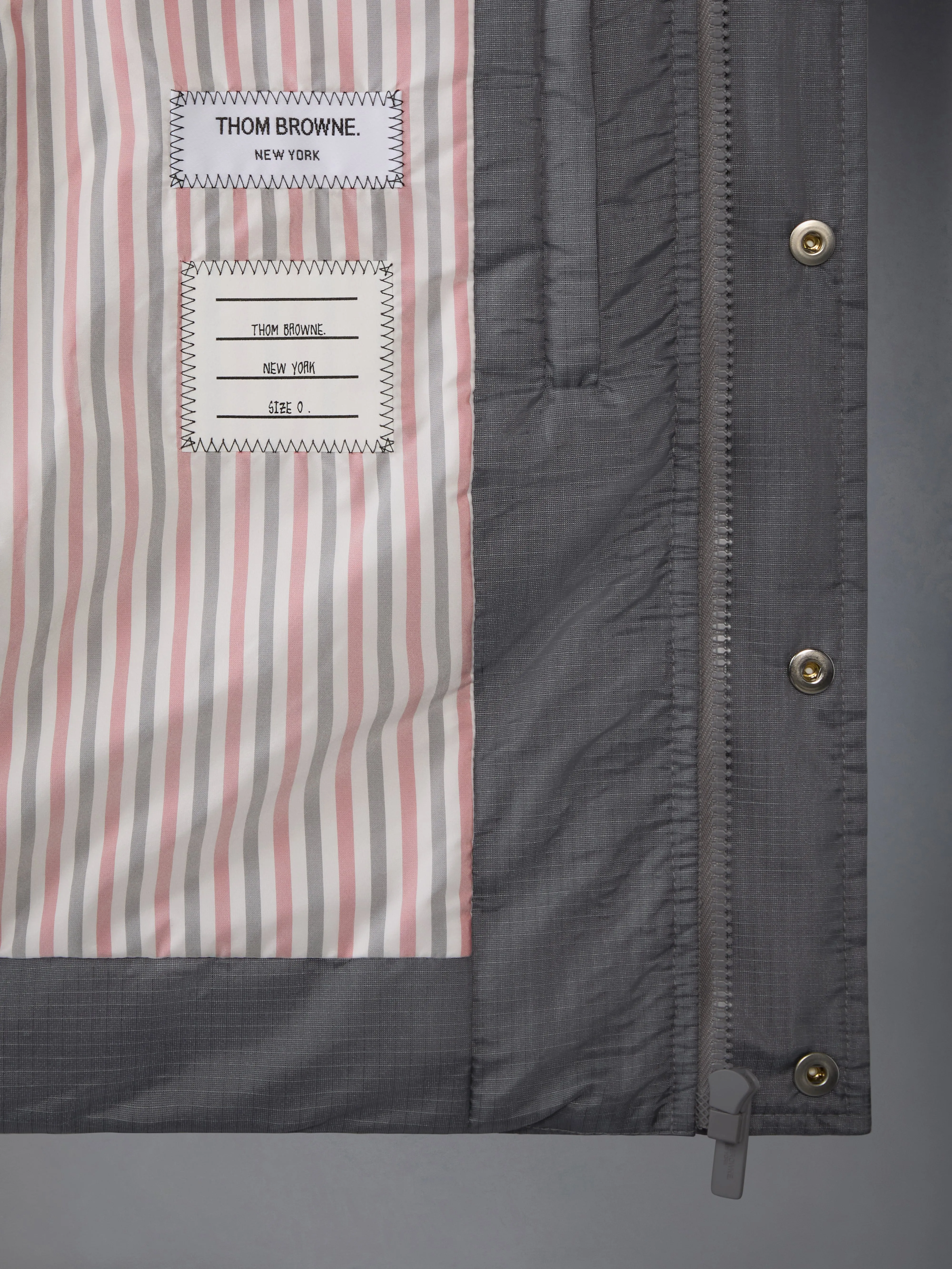 SHINY RIPSTOP LIGHTWEIGHT DOWN FILLED 4-BAR VEST sold by Thom Browne product image thumbnail 3