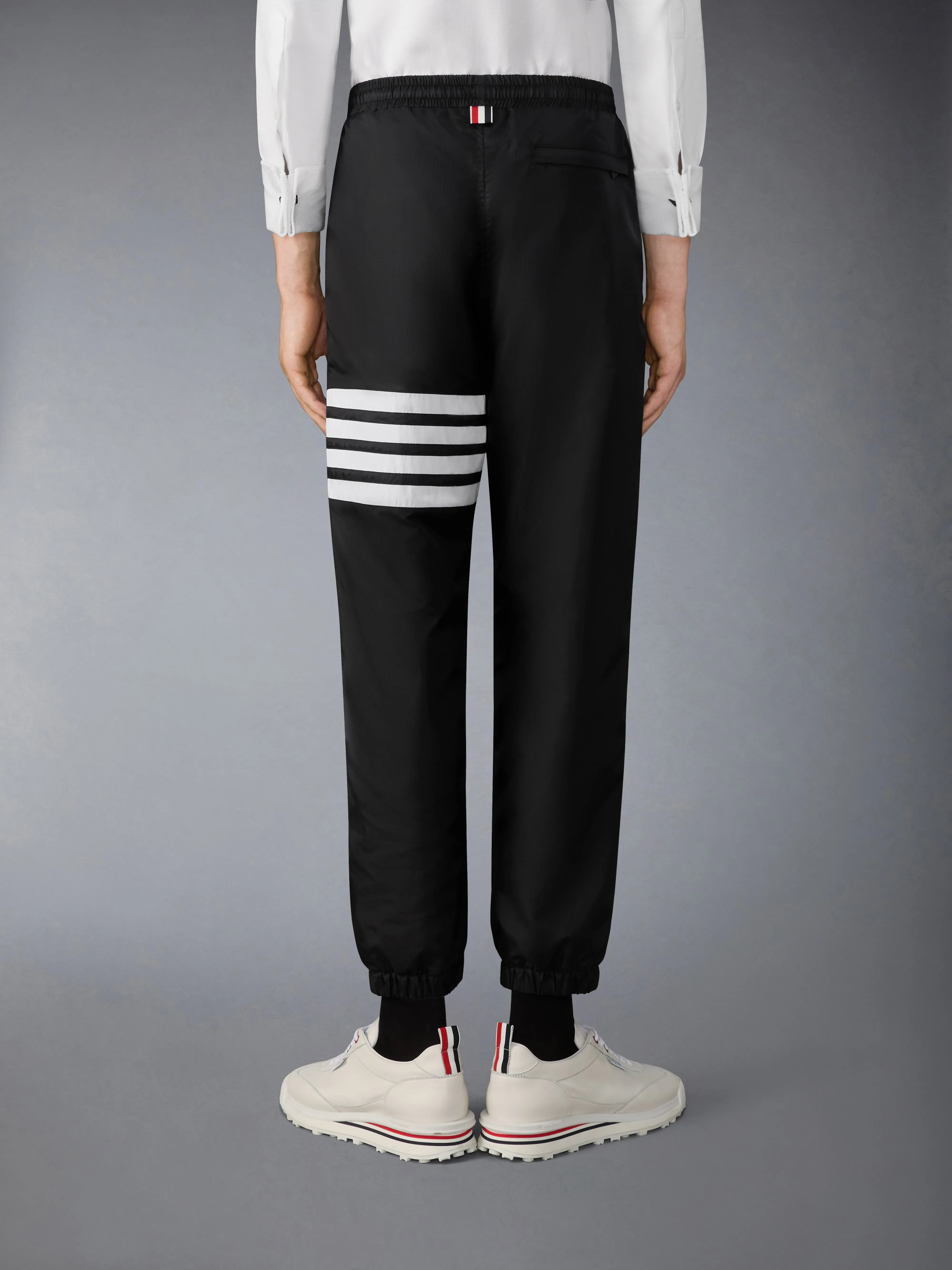 SHINY RIPSTOP 4-BAR TRACK PANTS sold by Thom Browne product image thumbnail 2