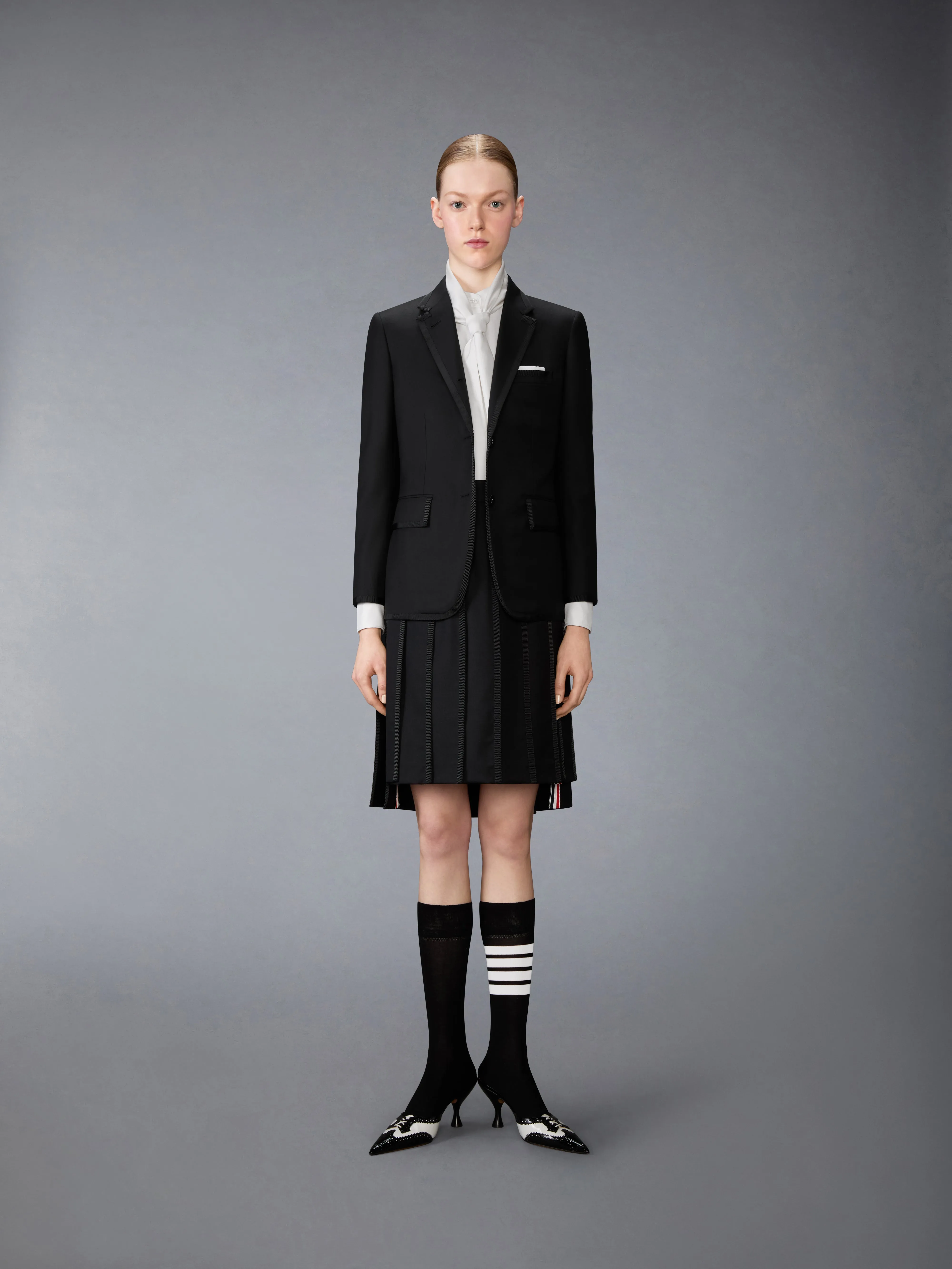 SUPER 120'S TWILL PLEATED SKIRT sold by Thom Browne product image thumbnail 4