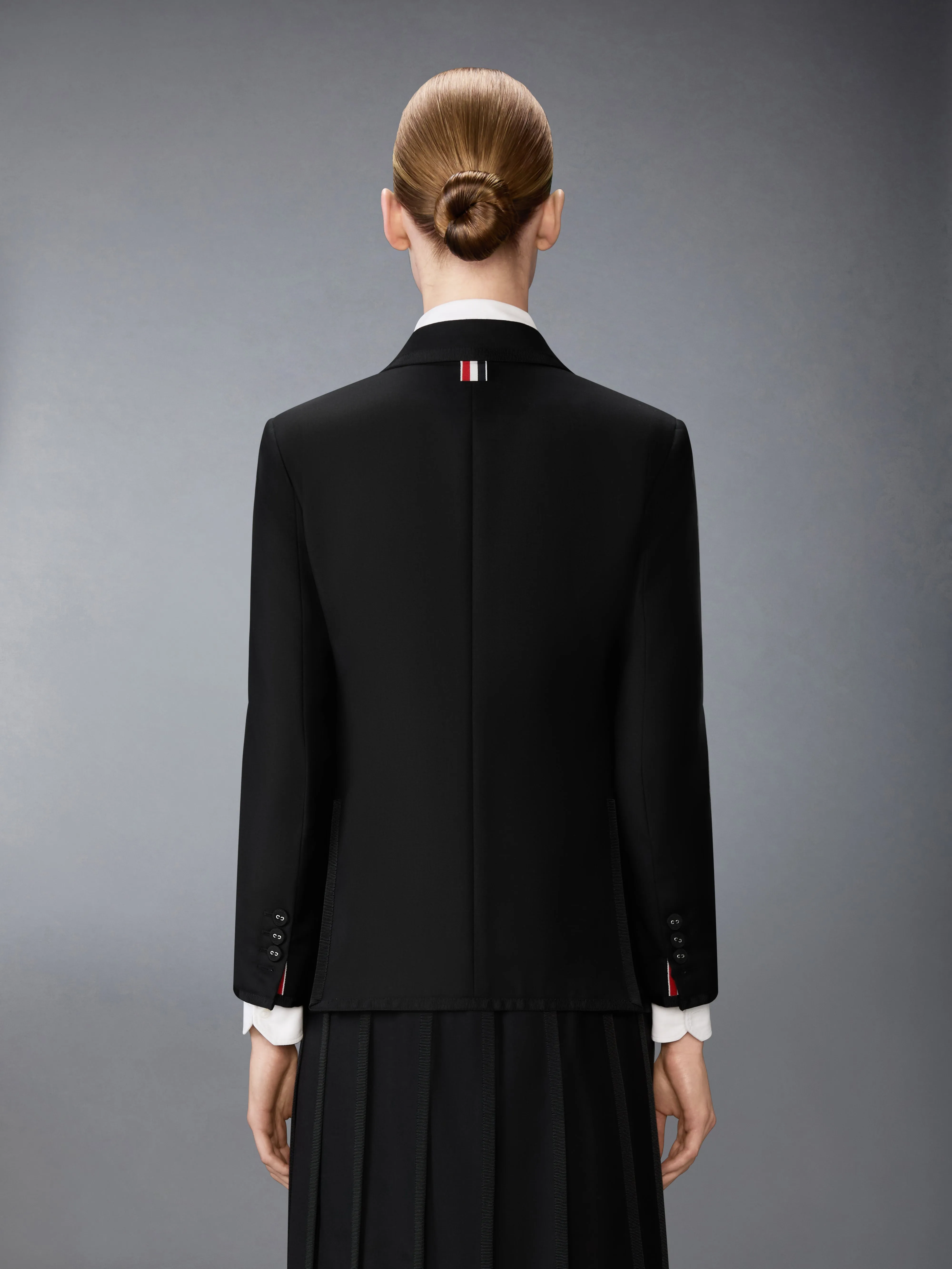 SUPER 120'S TWILL GROSGRAIN TIPPING SPORTCOAT sold by Thom Browne product image thumbnail 2