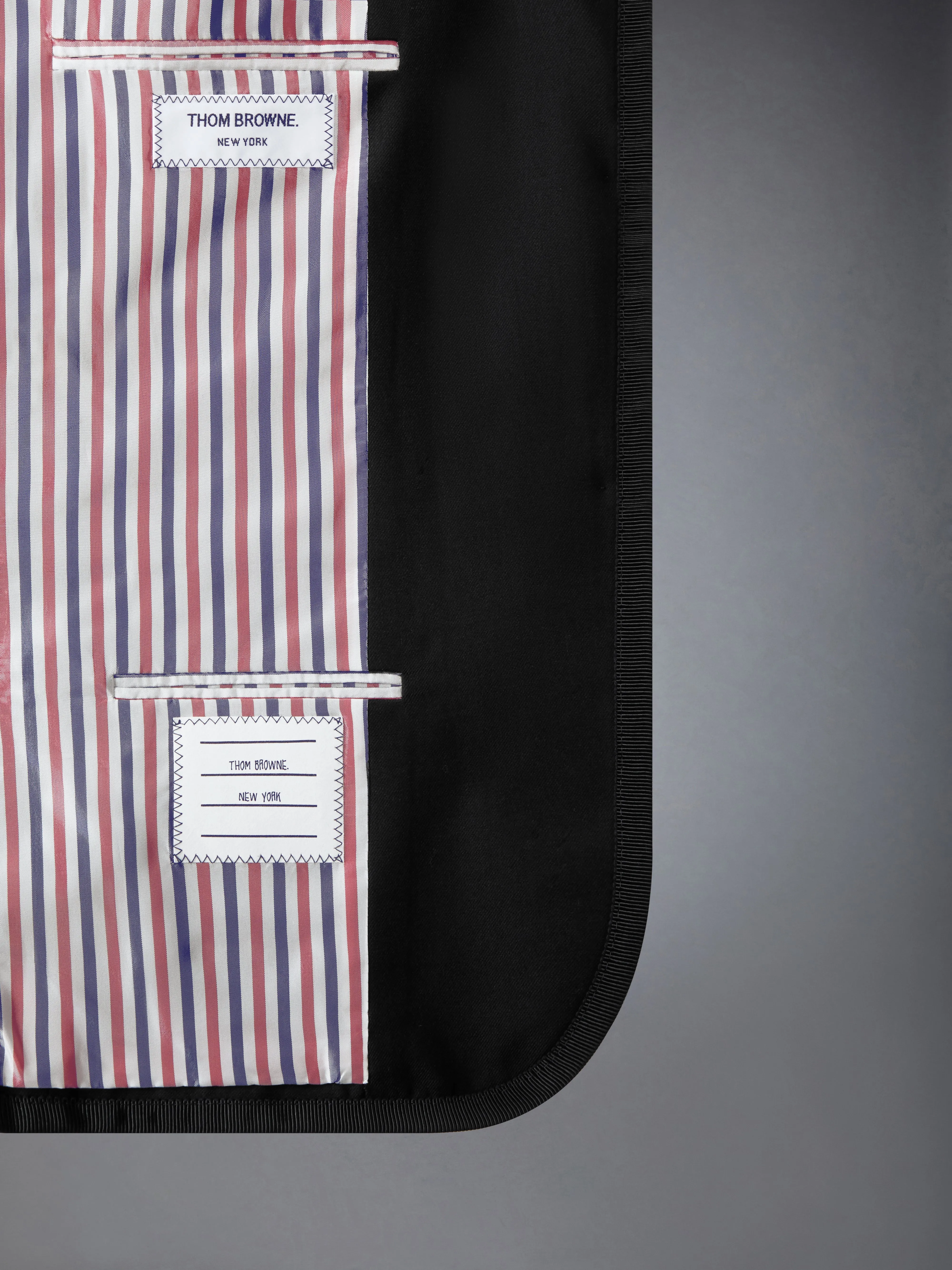 SUPER 120'S TWILL GROSGRAIN TIPPING SPORTCOAT sold by Thom Browne product image thumbnail 4