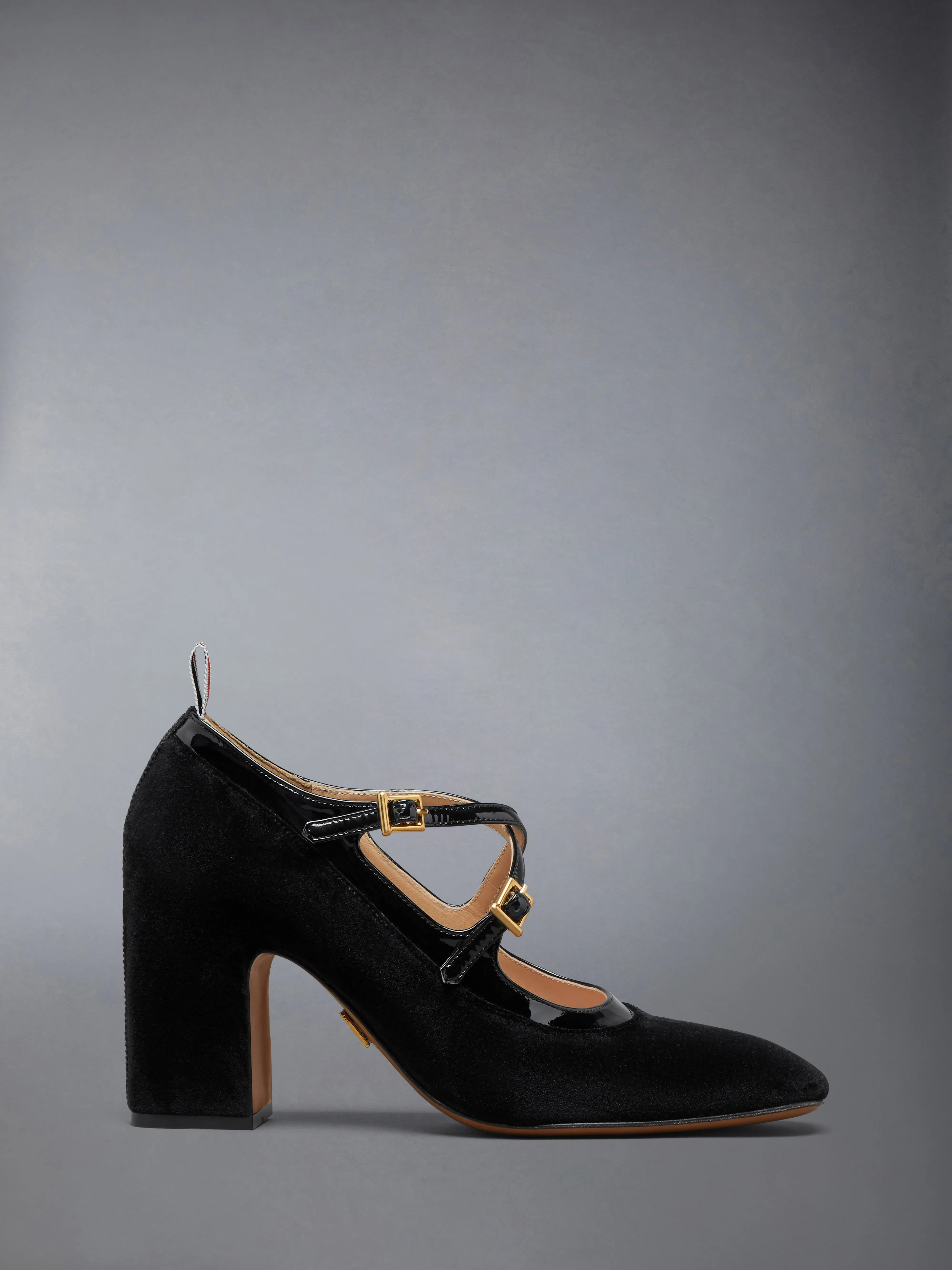 SOFT PATENT CRISS CROSS THOM JOHN HEEL 75MM sold by Thom Browne