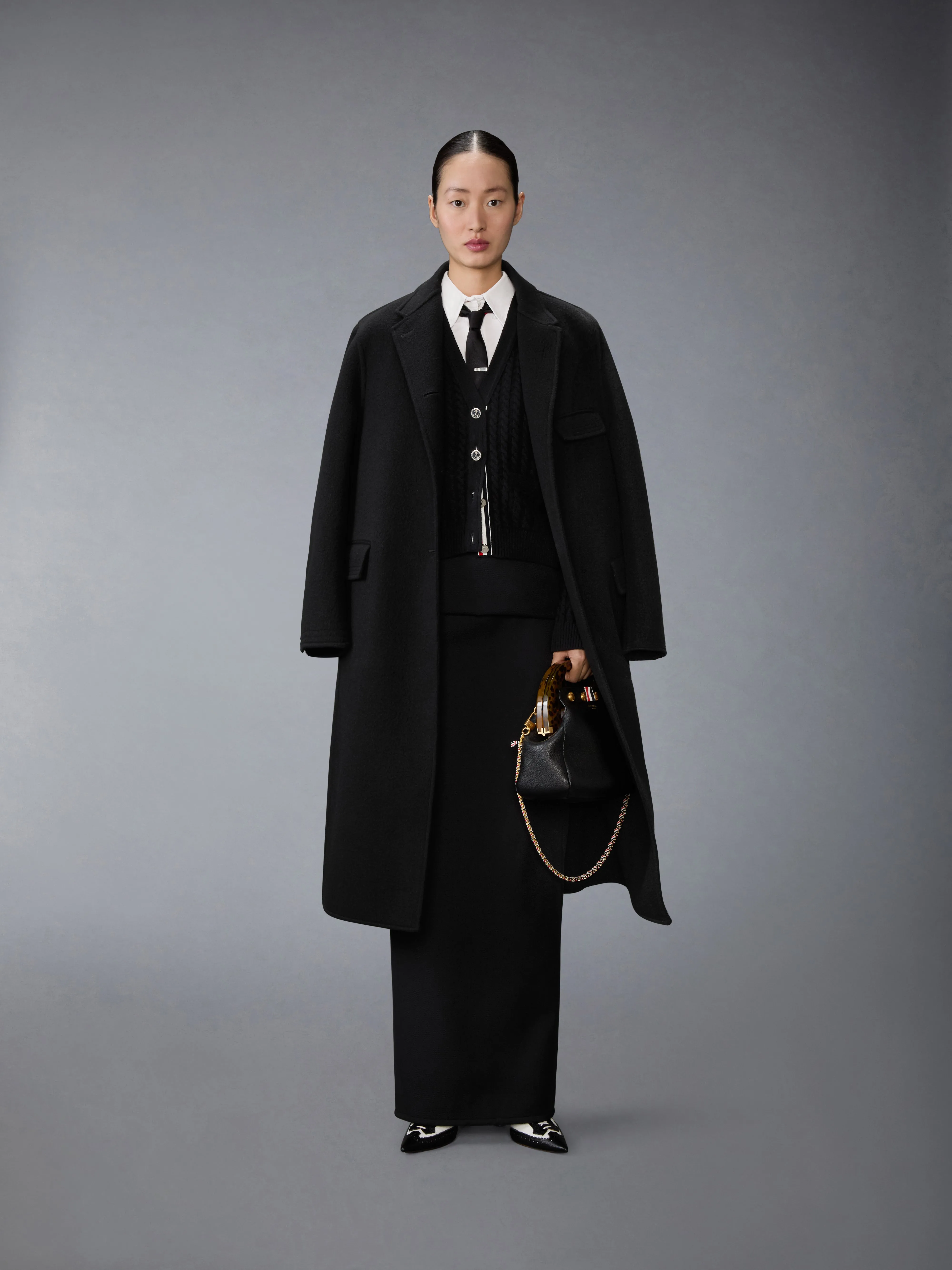 WHIPCORD HOBBLE MAXI SKIRT sold by Thom Browne product image thumbnail 4