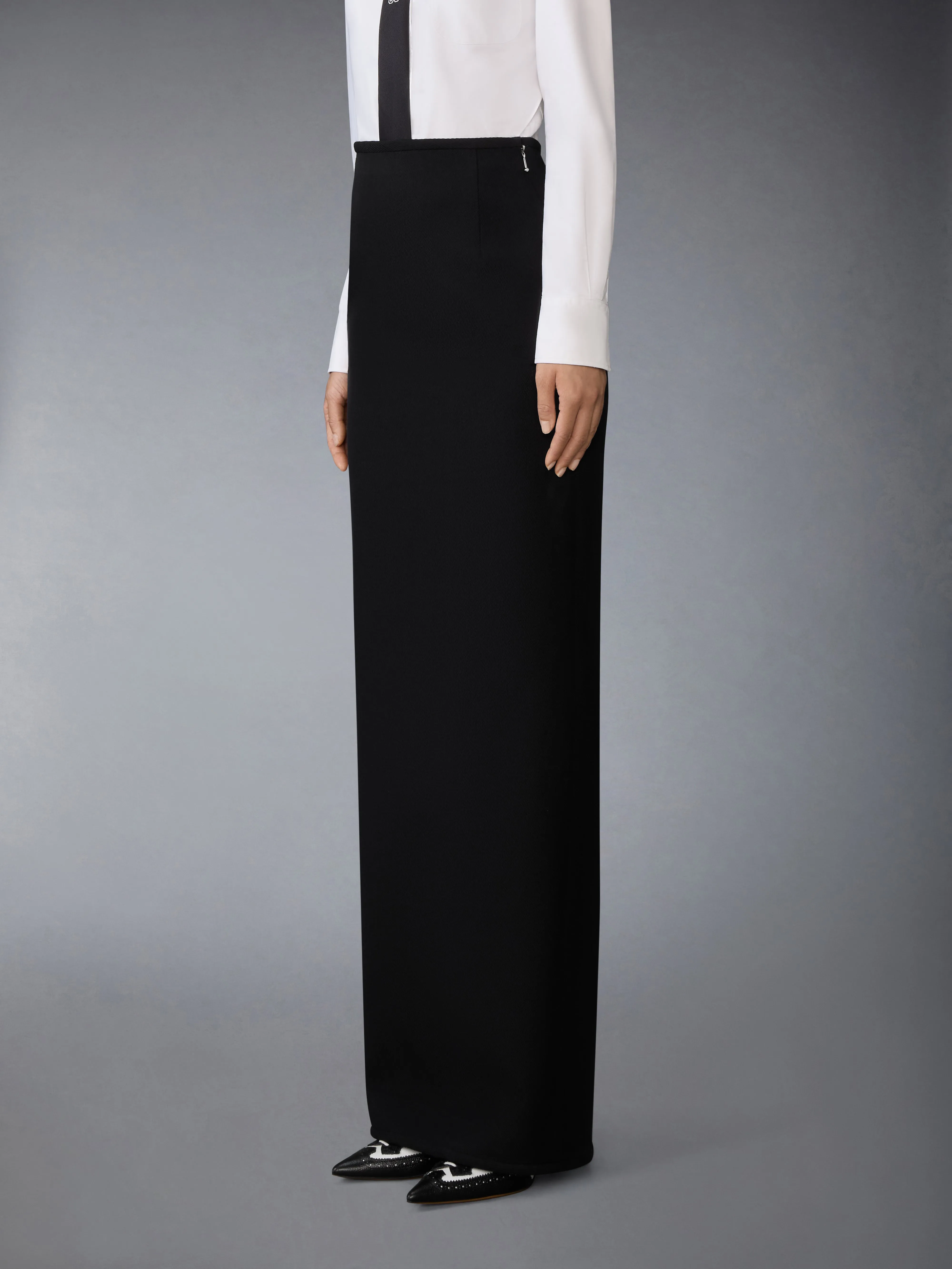 WHIPCORD HOBBLE MAXI SKIRT sold by Thom Browne product image thumbnail 2