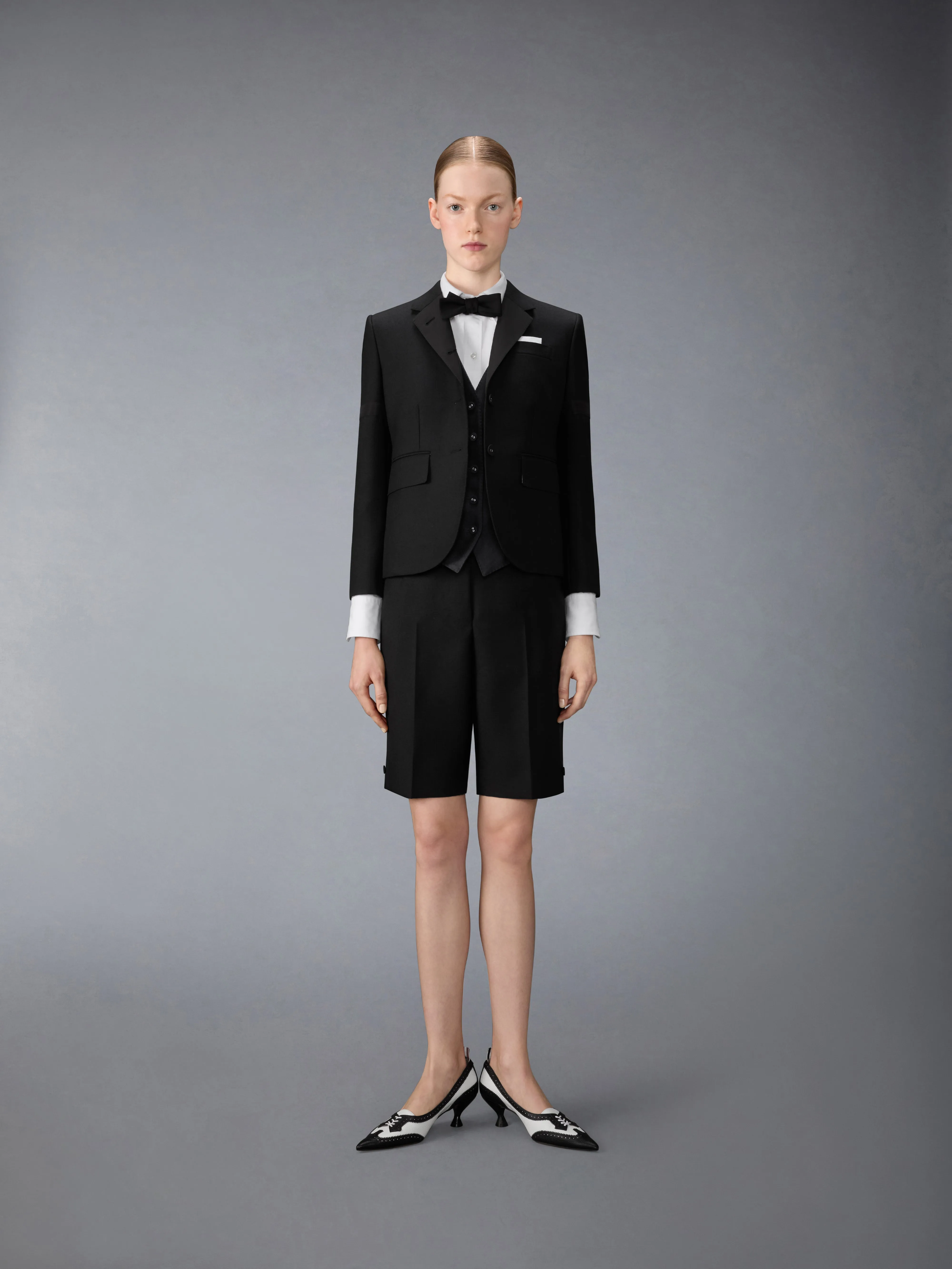 3-PLY WOOL MOHAIR VEST sold by Thom Browne product image thumbnail 3