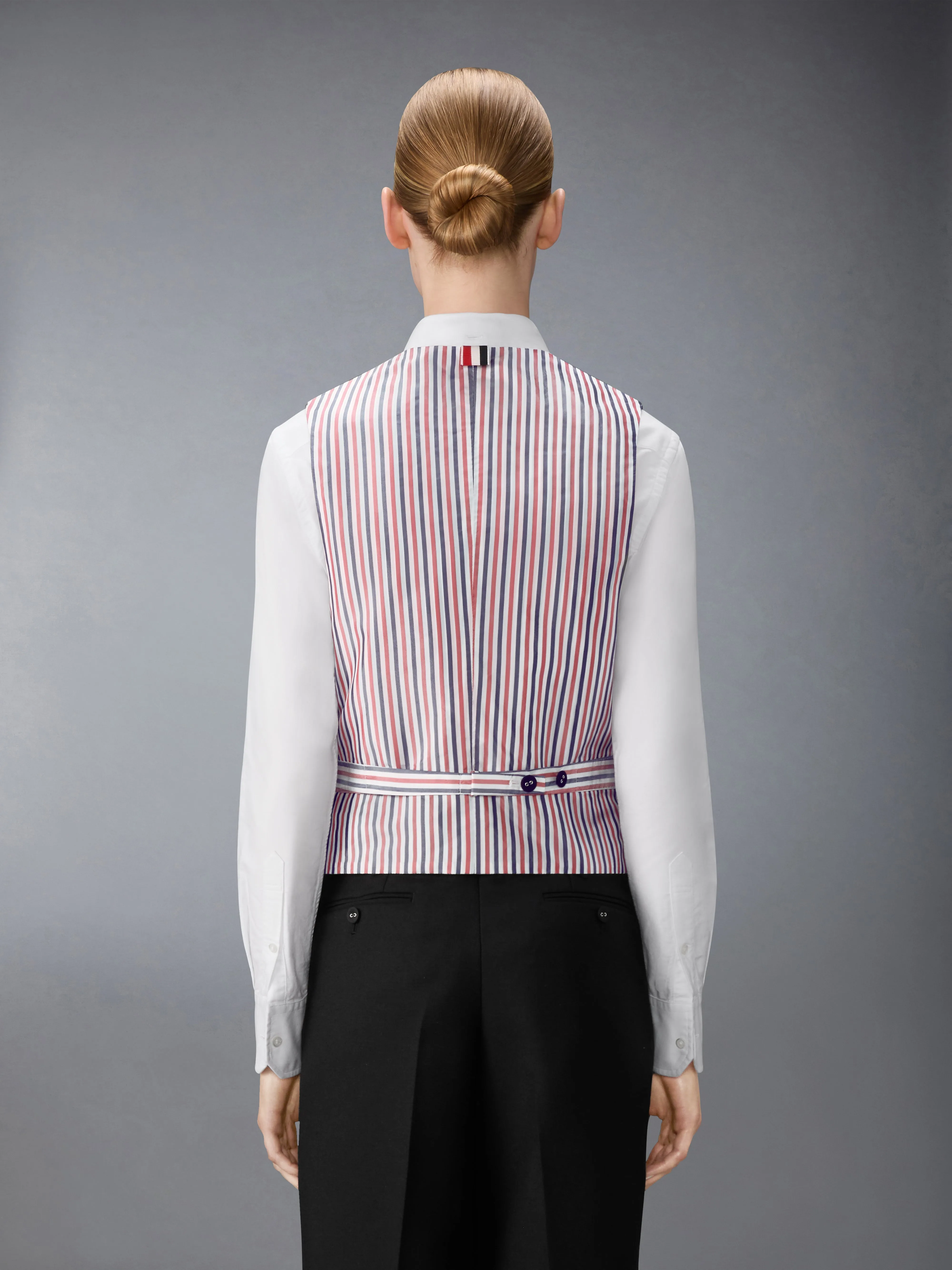 3-PLY WOOL MOHAIR VEST sold by Thom Browne product image thumbnail 2