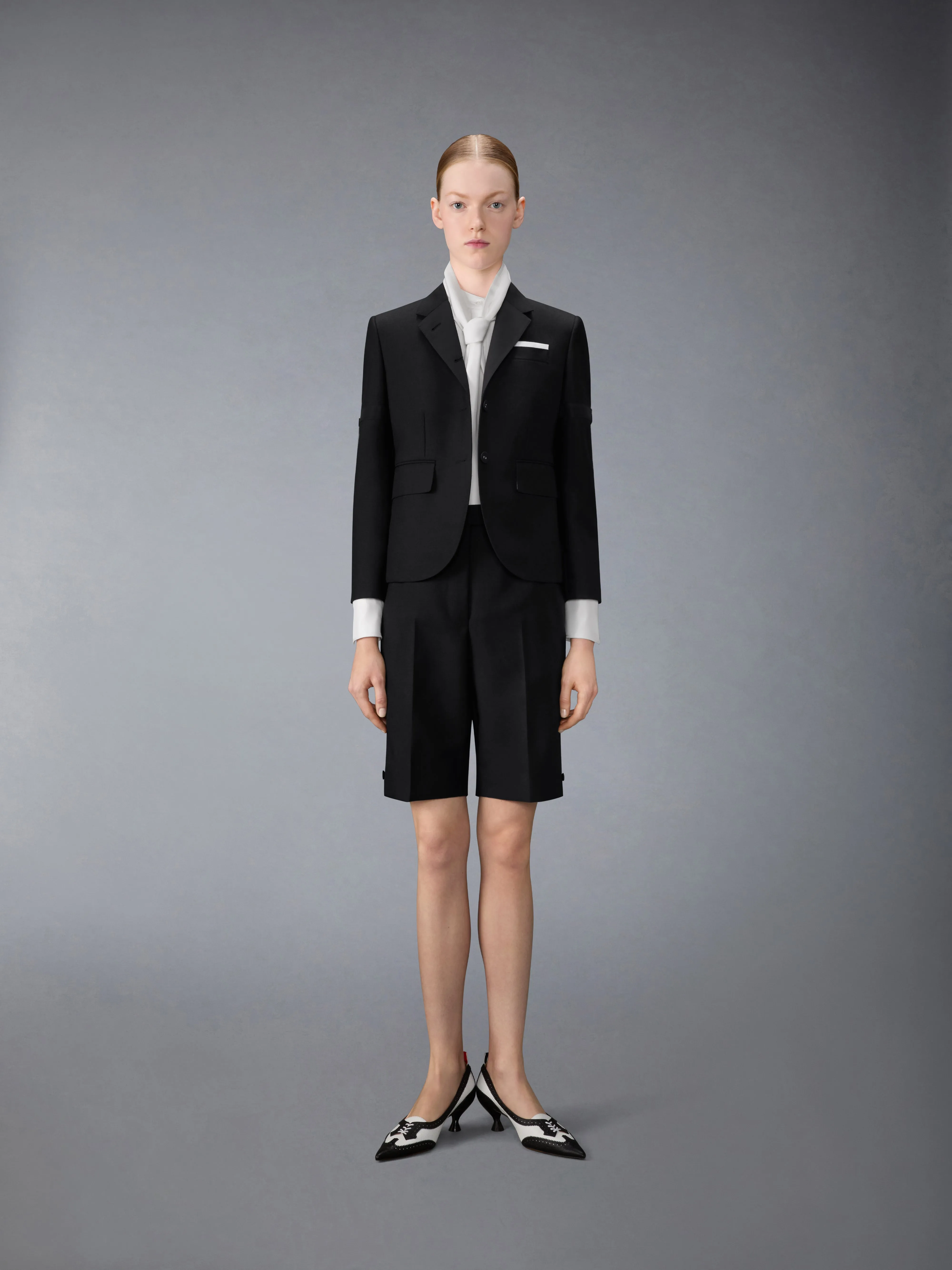 SOLID SILK TWILL DETACHABLE COLLAR SHIRT sold by Thom Browne product image thumbnail 5