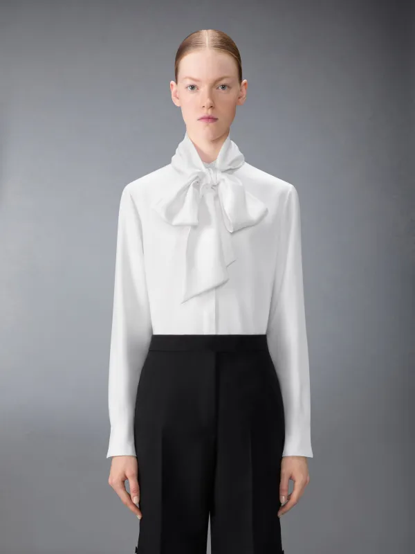 SOLID SILK TWILL DETACHABLE COLLAR SHIRT sold by Thom Browne