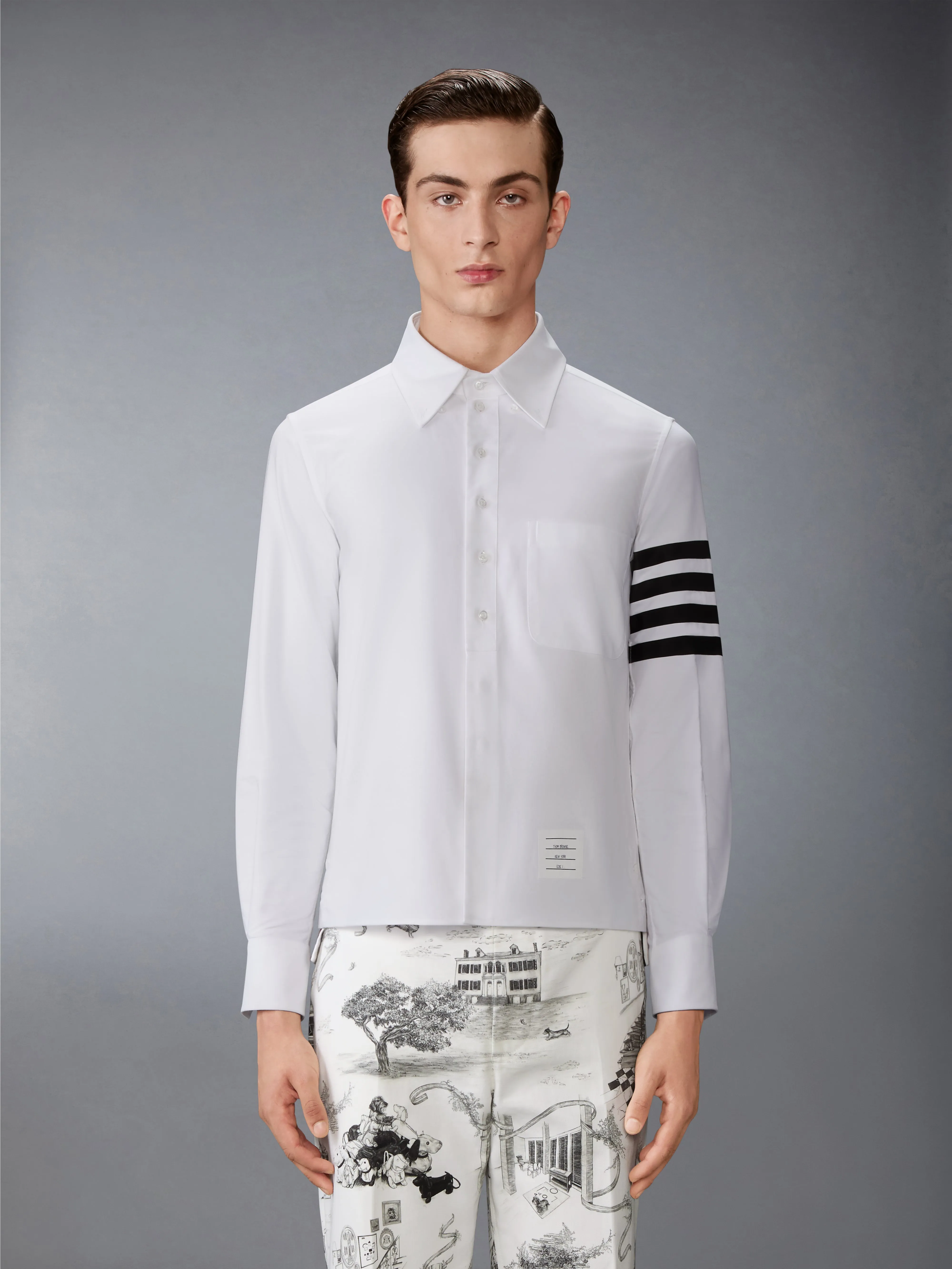 4-BAR OXFORD SHIRT sold by Thom Browne