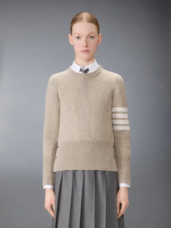 JERSEY STITCH SHETLAND WOOL 4-BAR PULLOVER sold by Thom Browne