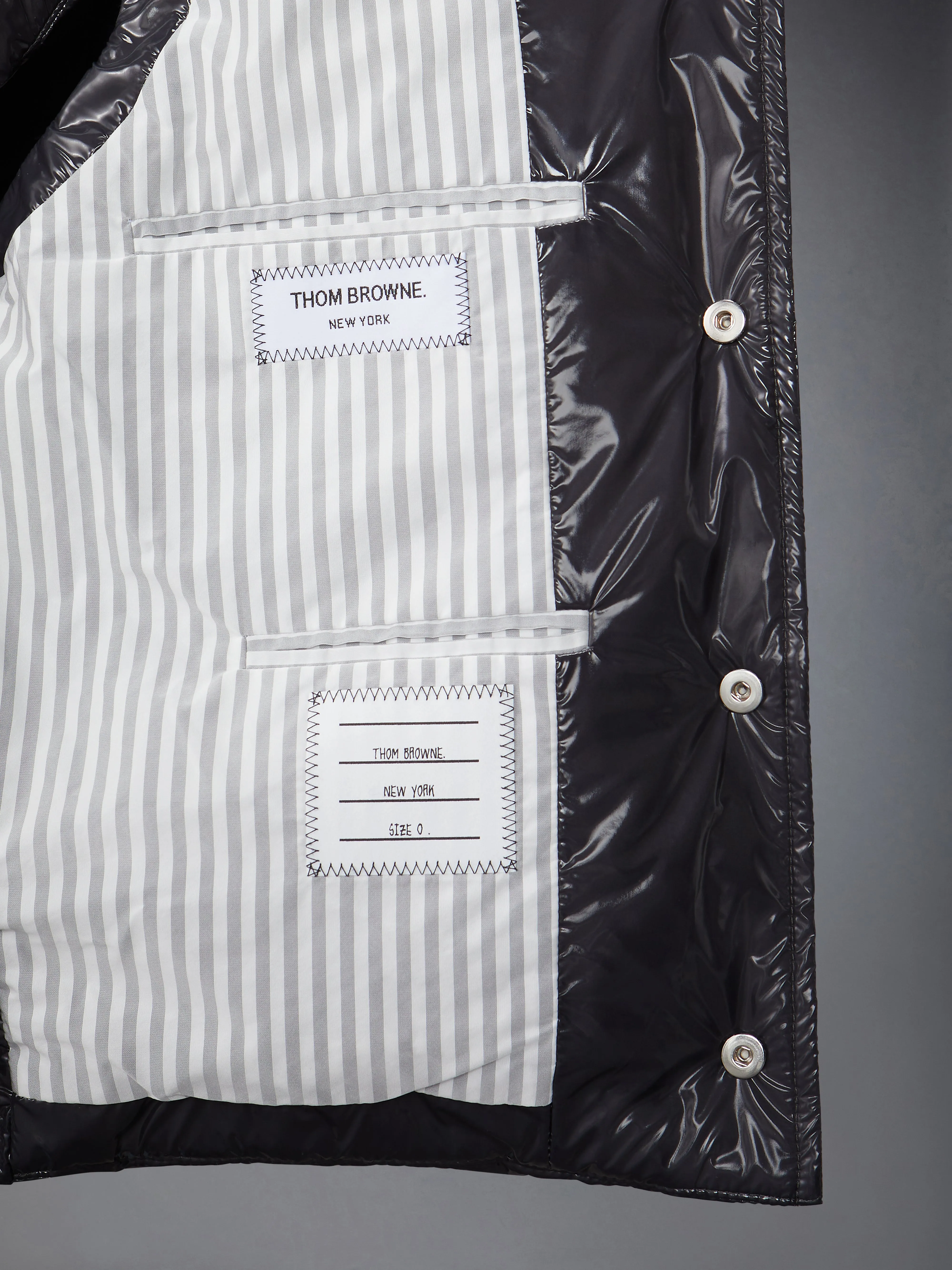 FUNMIX GLOSSY TECH DOWN FILL VEST sold by Thom Browne product image thumbnail 5