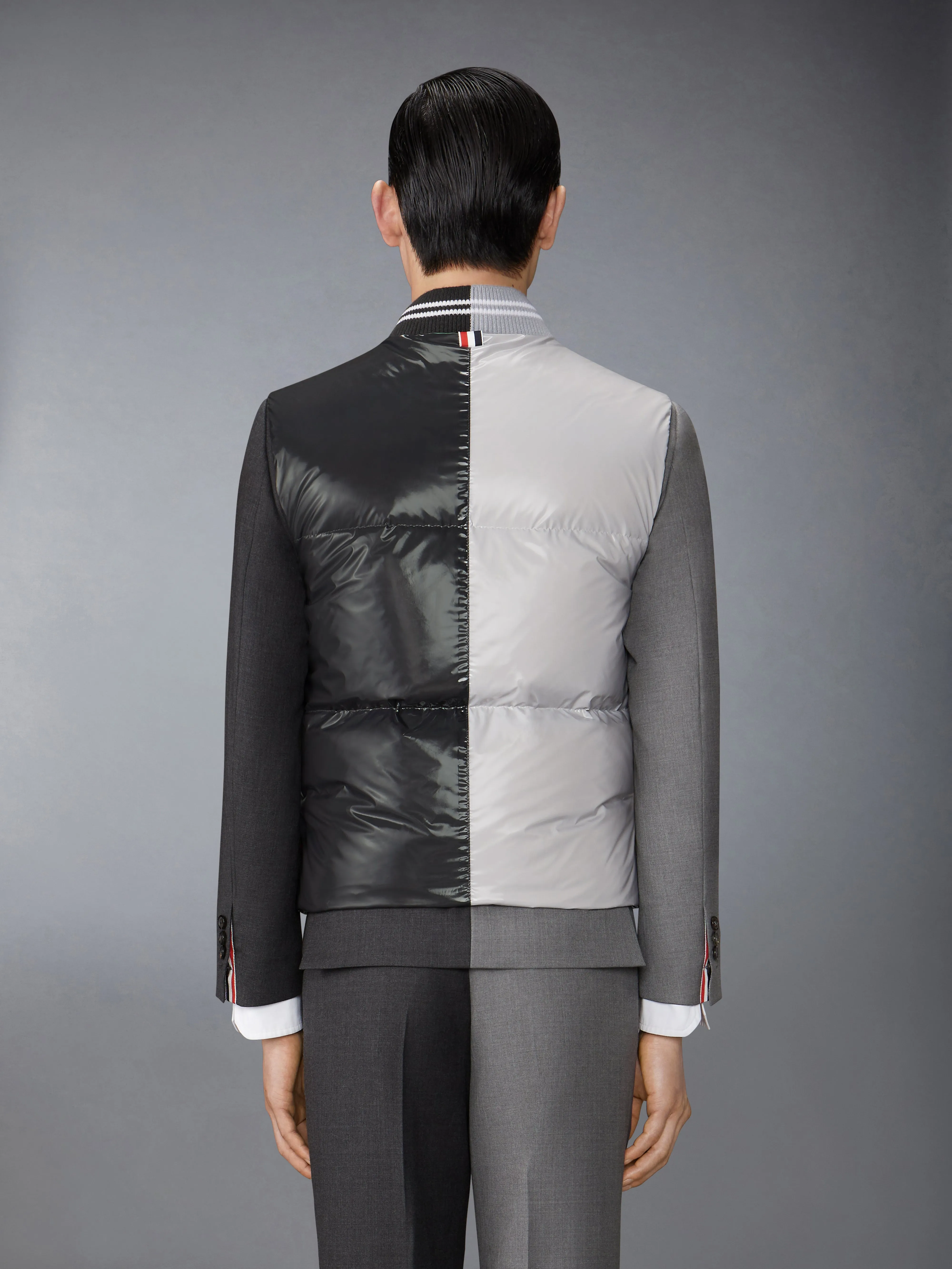 FUNMIX GLOSSY TECH DOWN FILL VEST sold by Thom Browne product image thumbnail 2