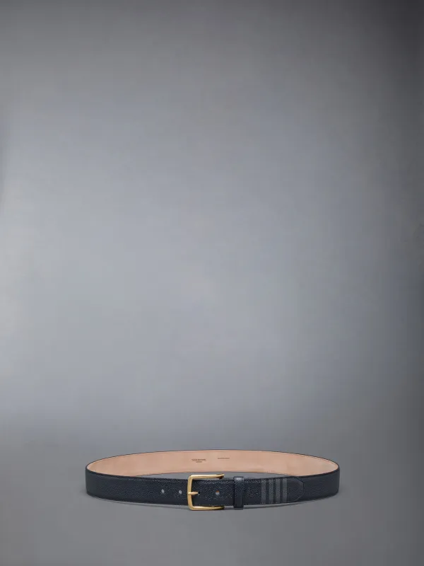PEBBLE GRAIN LEATHER 4-BAR CLASSIC BELT made by Thom Browne