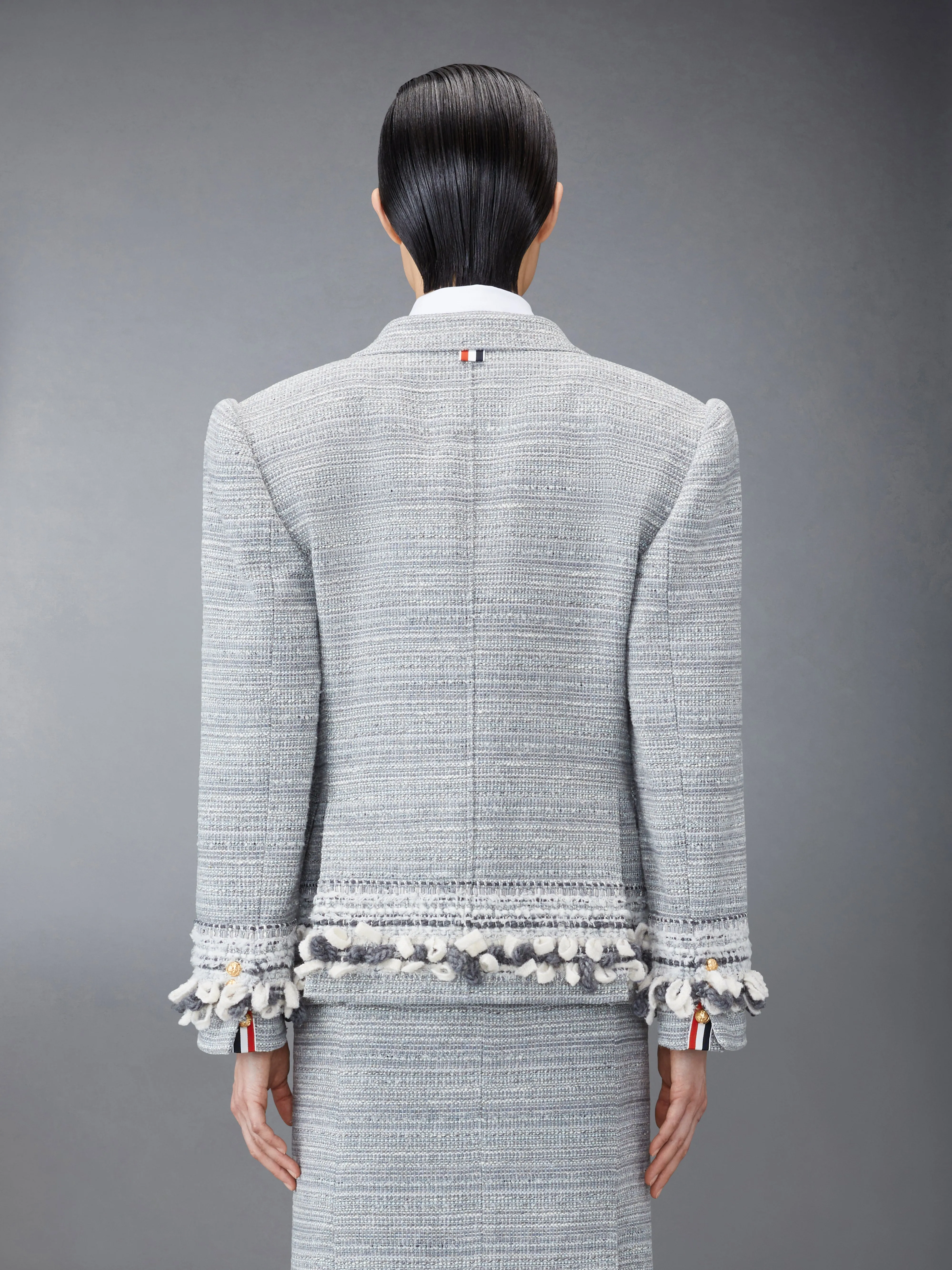 TWEED OVERSIZED DOUBLE BREASTED SPORT COAT sold by Thom Browne product image thumbnail 2