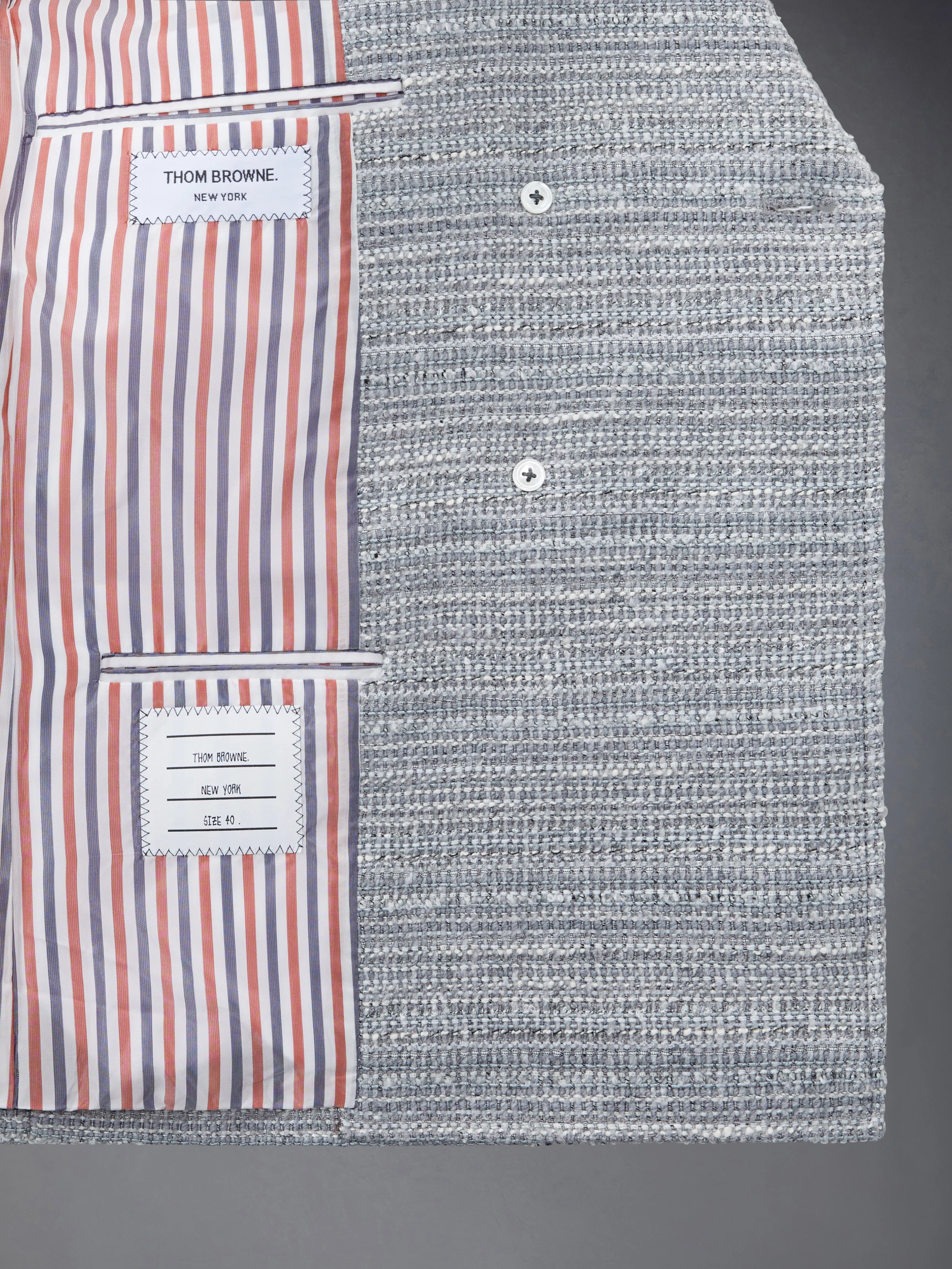 TWEED OVERSIZED DOUBLE BREASTED SPORT COAT sold by Thom Browne product image thumbnail 5
