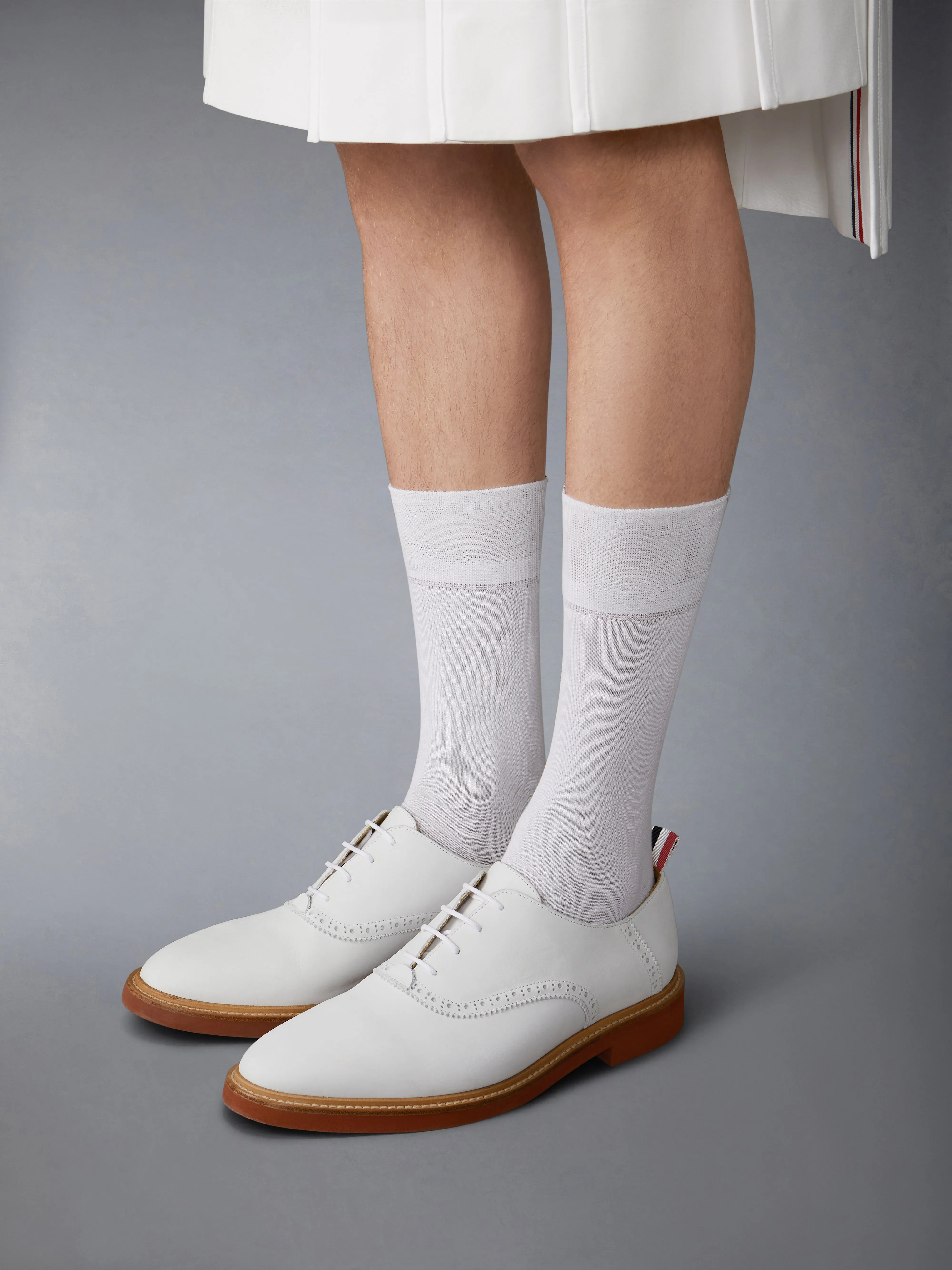 NUBUCK MICRO SOLE SADDLE SHOES sold by Thom Browne product image thumbnail 4