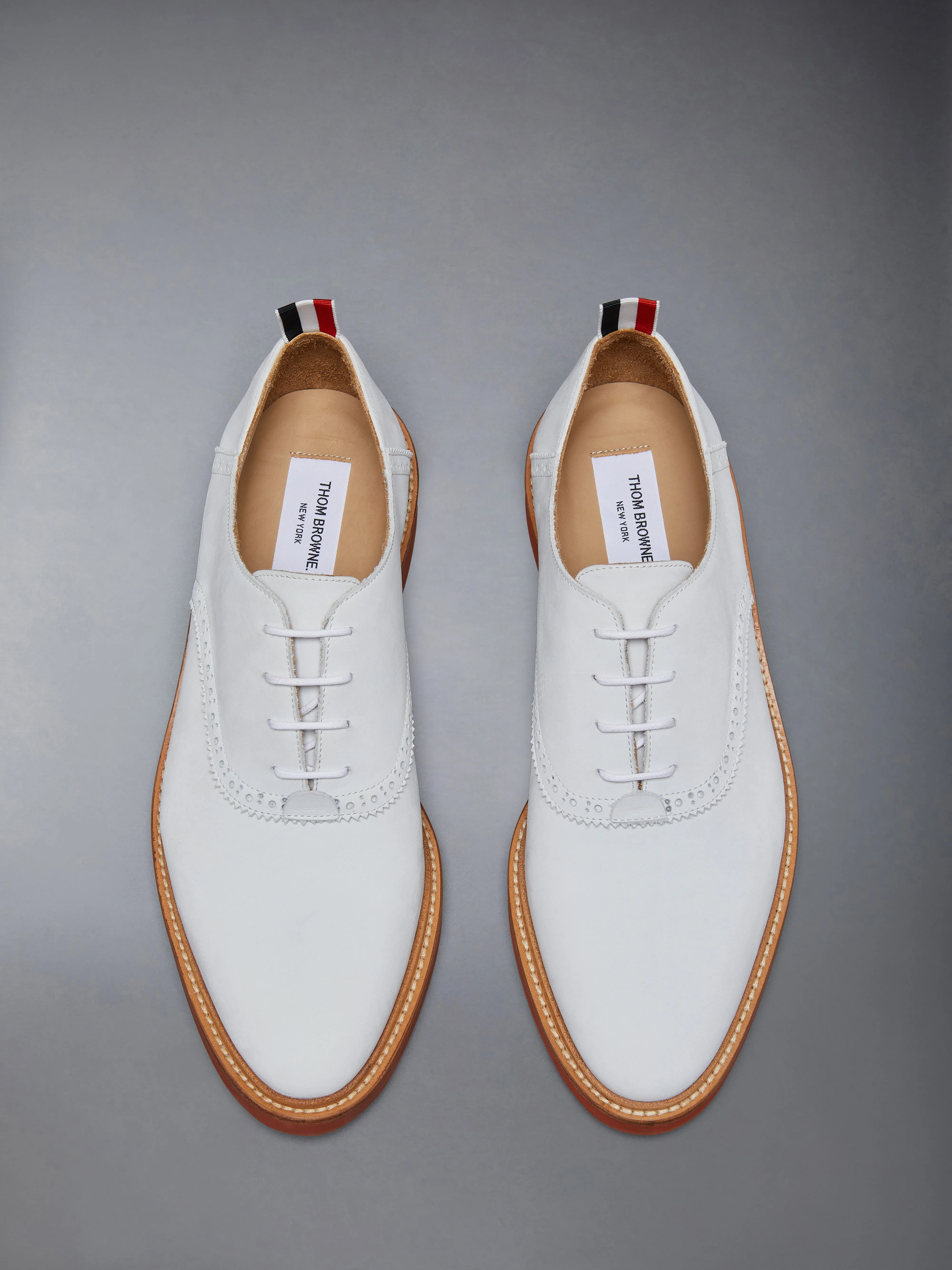NUBUCK MICRO SOLE SADDLE SHOES sold by Thom Browne product image thumbnail 5