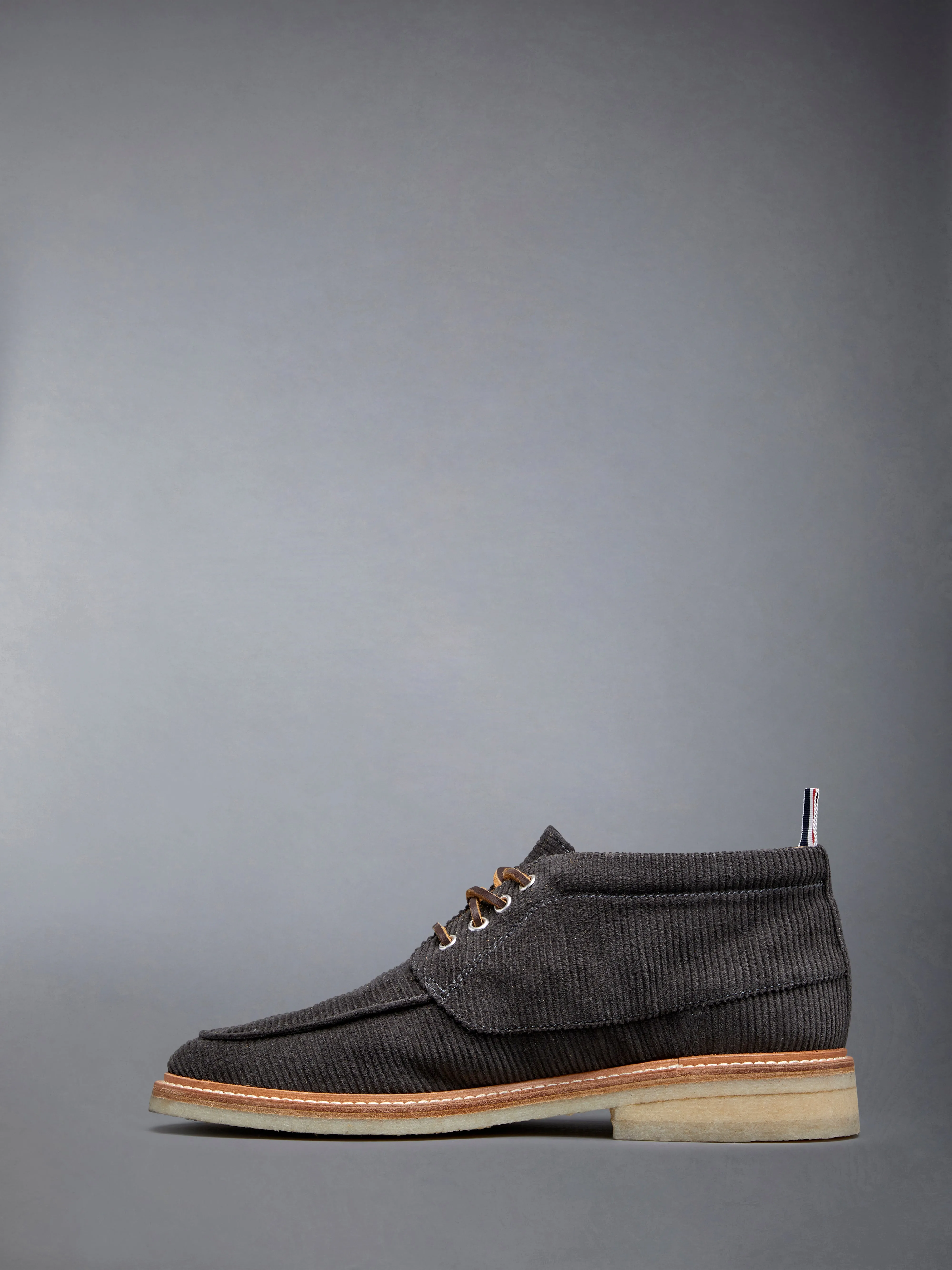Corduroy Crepe Sole Mid Top Deck Shoe sold by Thom Browne product image thumbnail 3