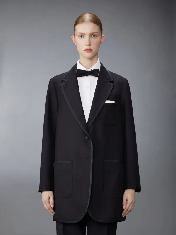 3-Ply Mohair Oversized Sack Sport Coat sold by Thom Browne