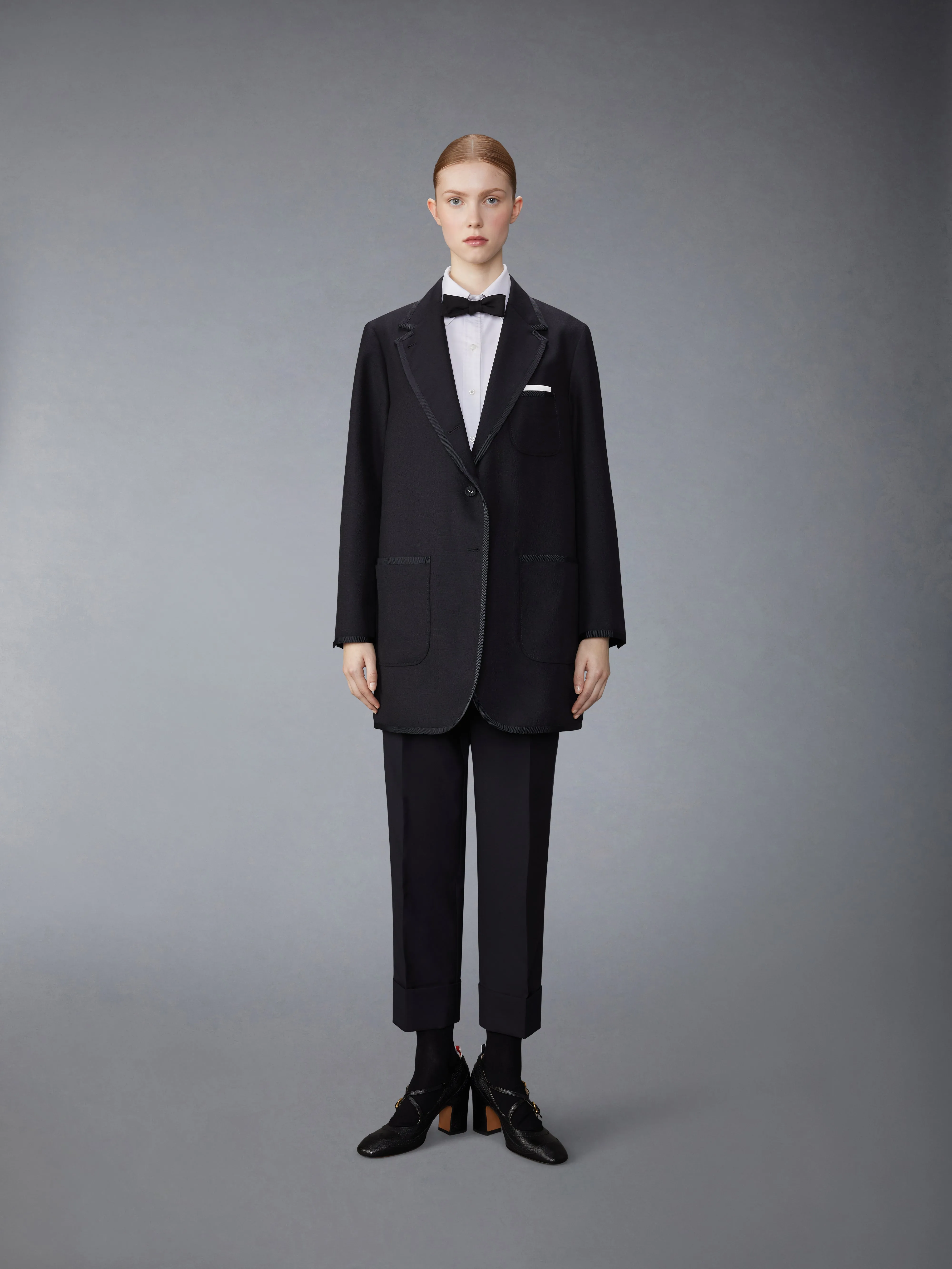 3-Ply Mohair Oversized Sack Sport Coat sold by Thom Browne product image thumbnail 3