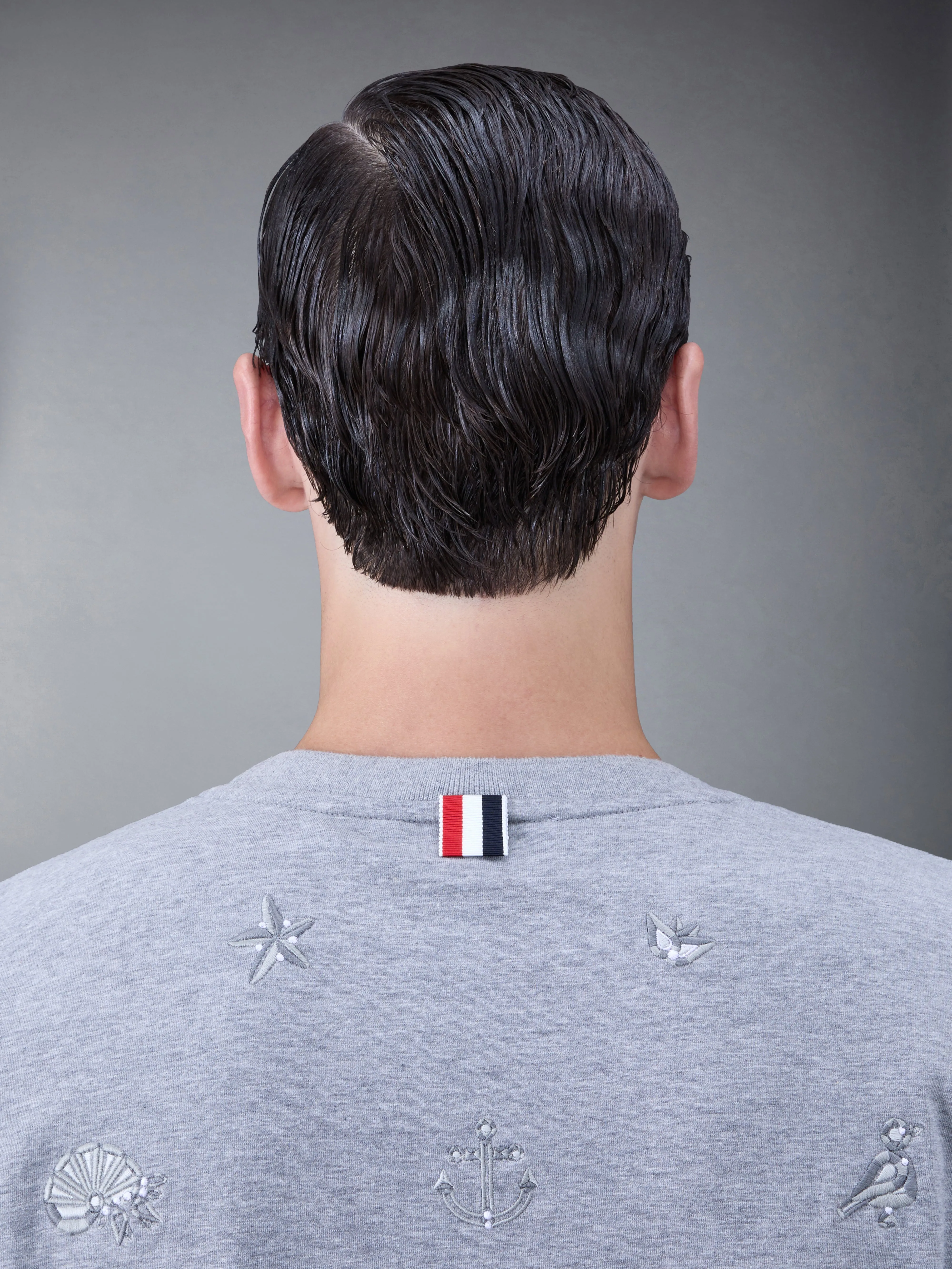 JERSEY NAUTICAL SHORT SLEEVE TEE sold by Thom Browne product image thumbnail 4