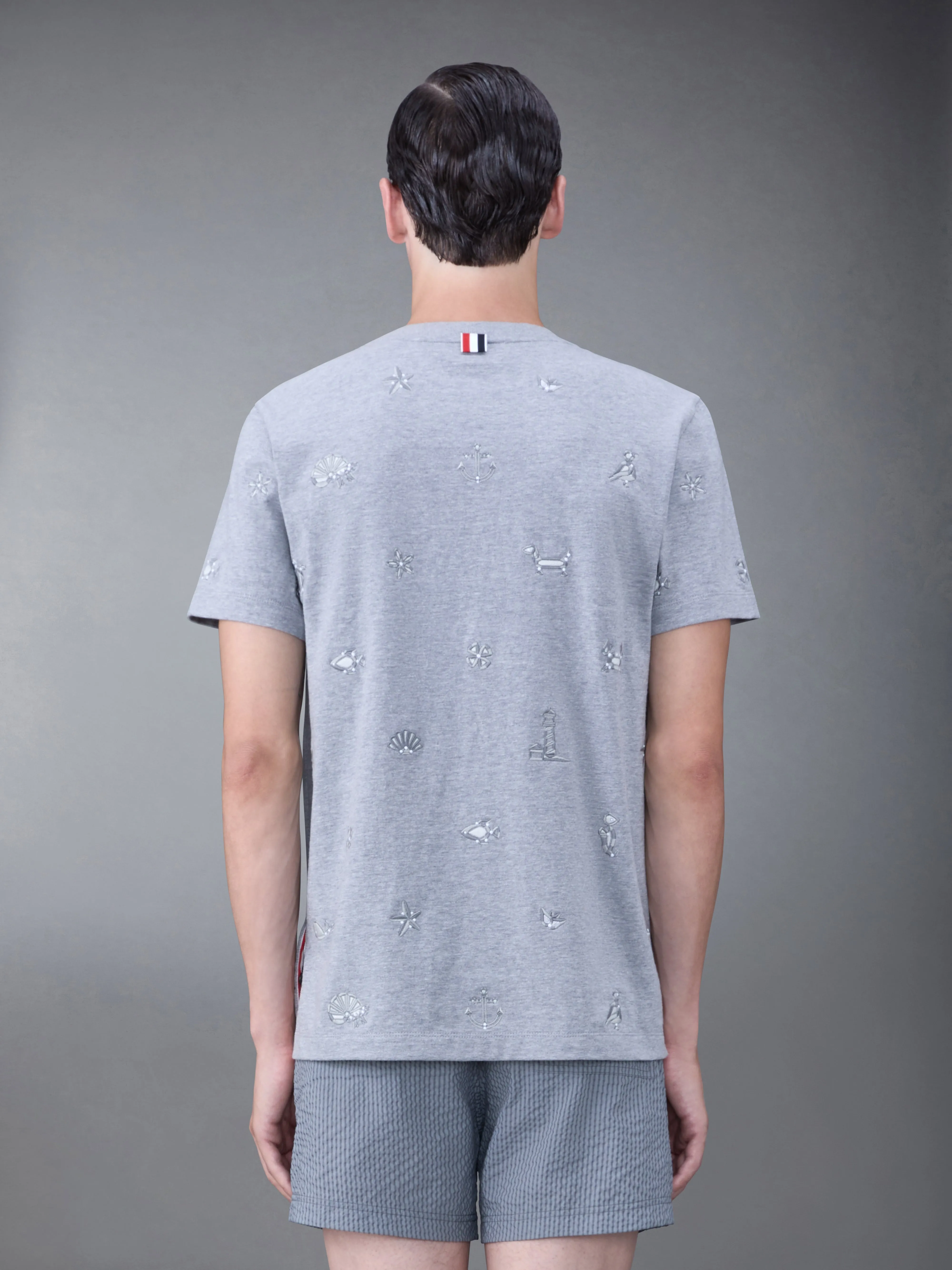 JERSEY NAUTICAL SHORT SLEEVE TEE sold by Thom Browne product image thumbnail 2