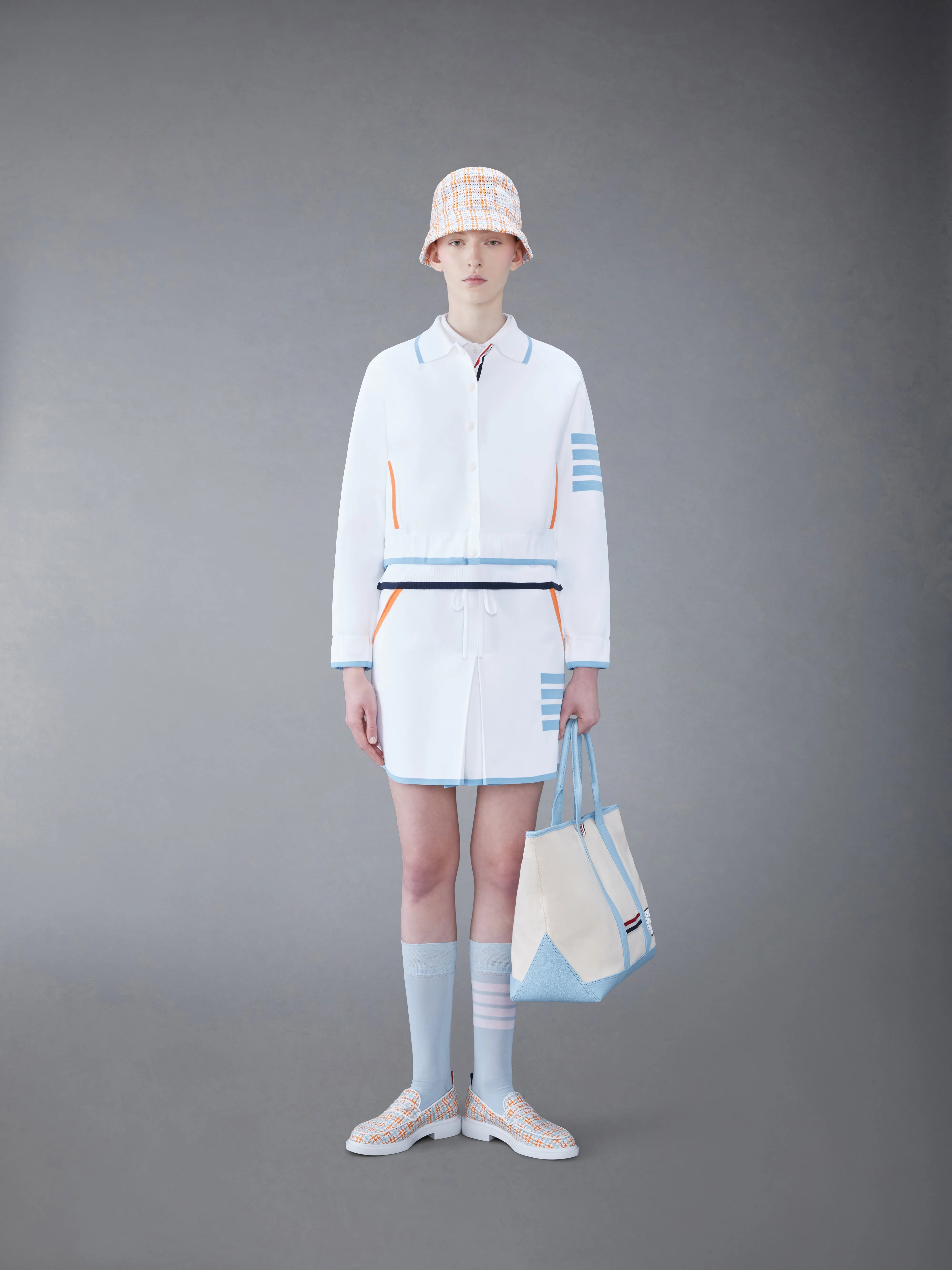 VISCOSE TIPPING POLO sold by Thom Browne product image thumbnail 4