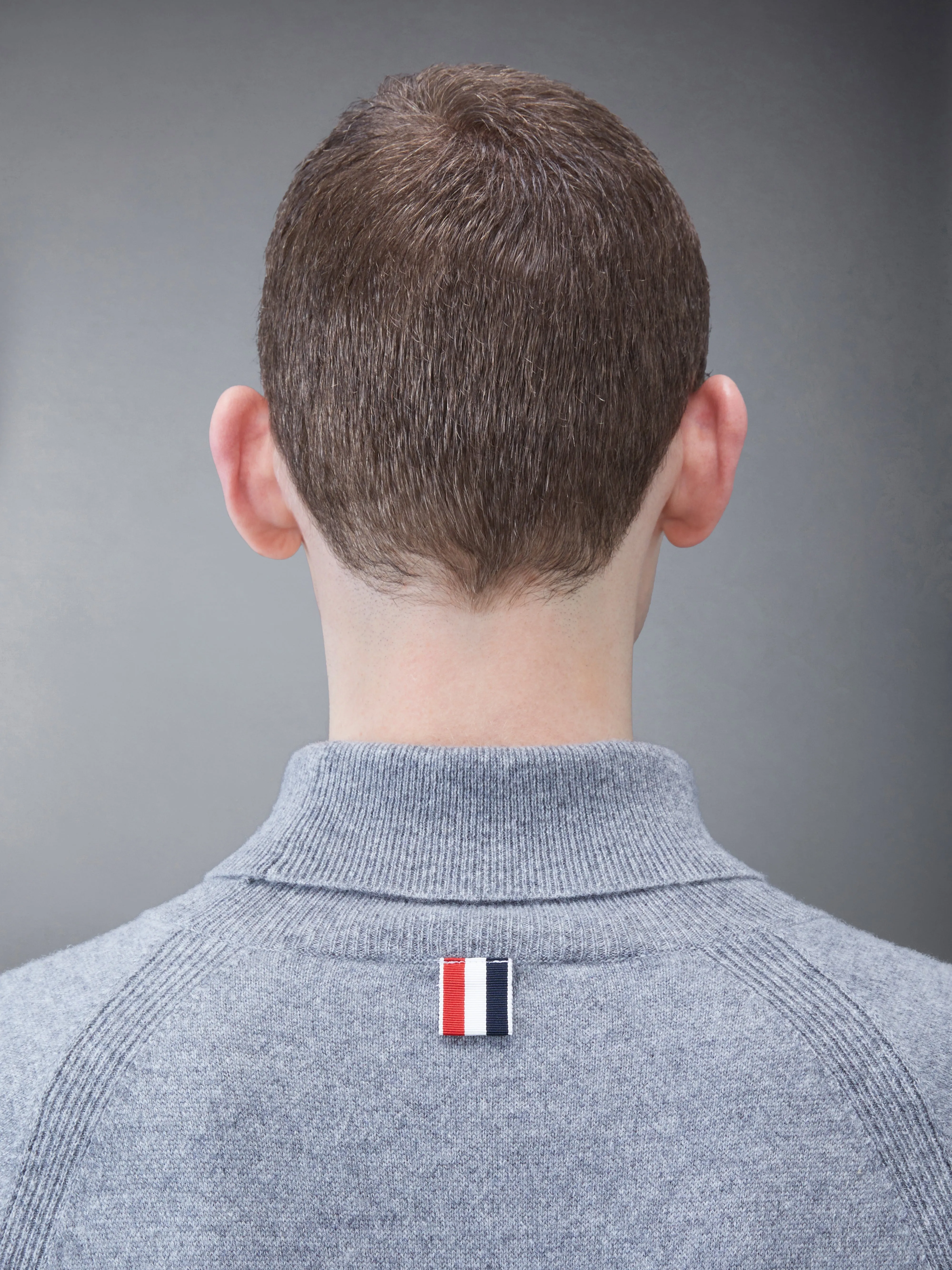 Cashmere Jersey Stripe Turtleneck sold by Thom Browne product image thumbnail 5