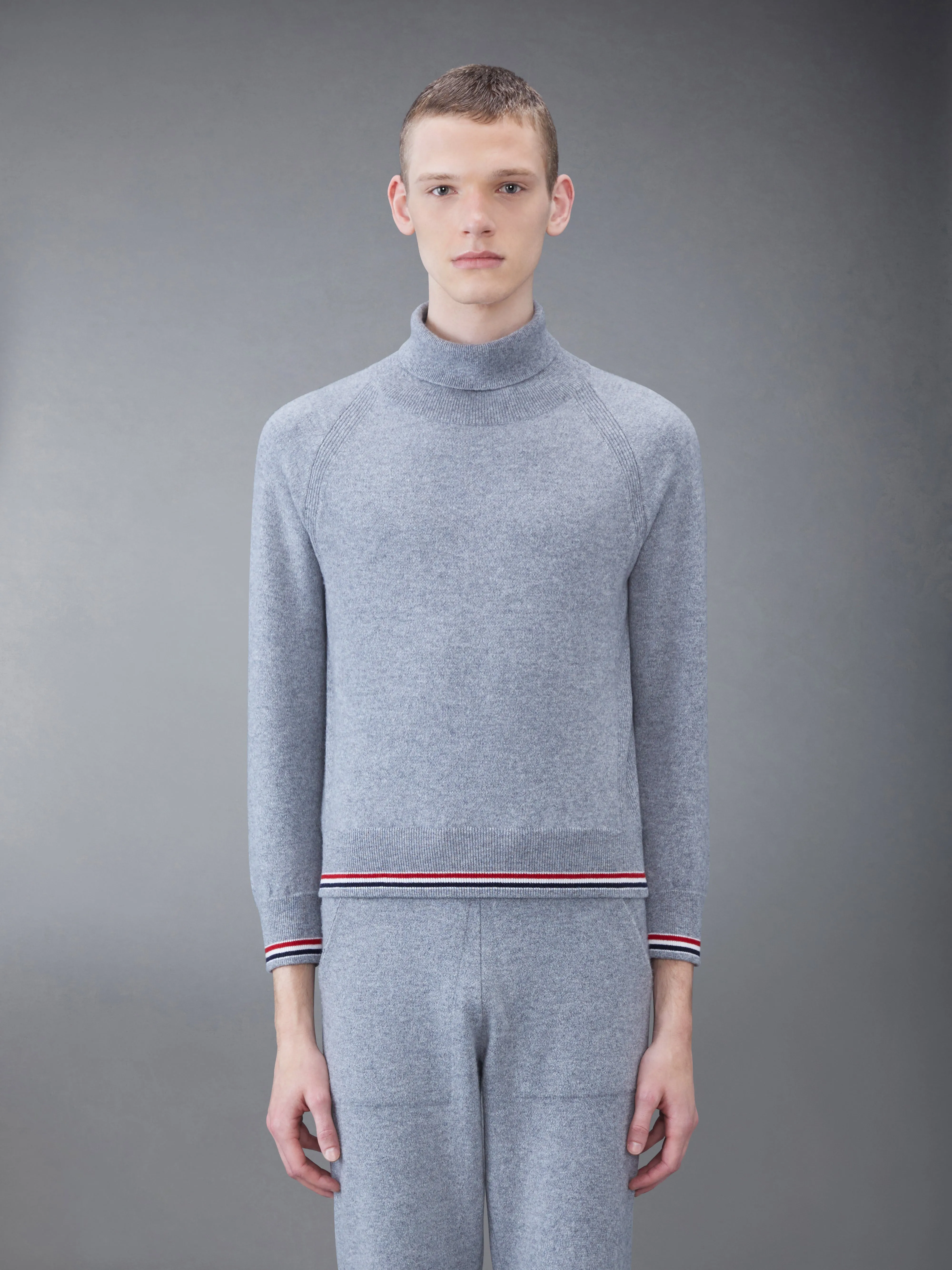 Cashmere Jersey Stripe Turtleneck sold by Thom Browne