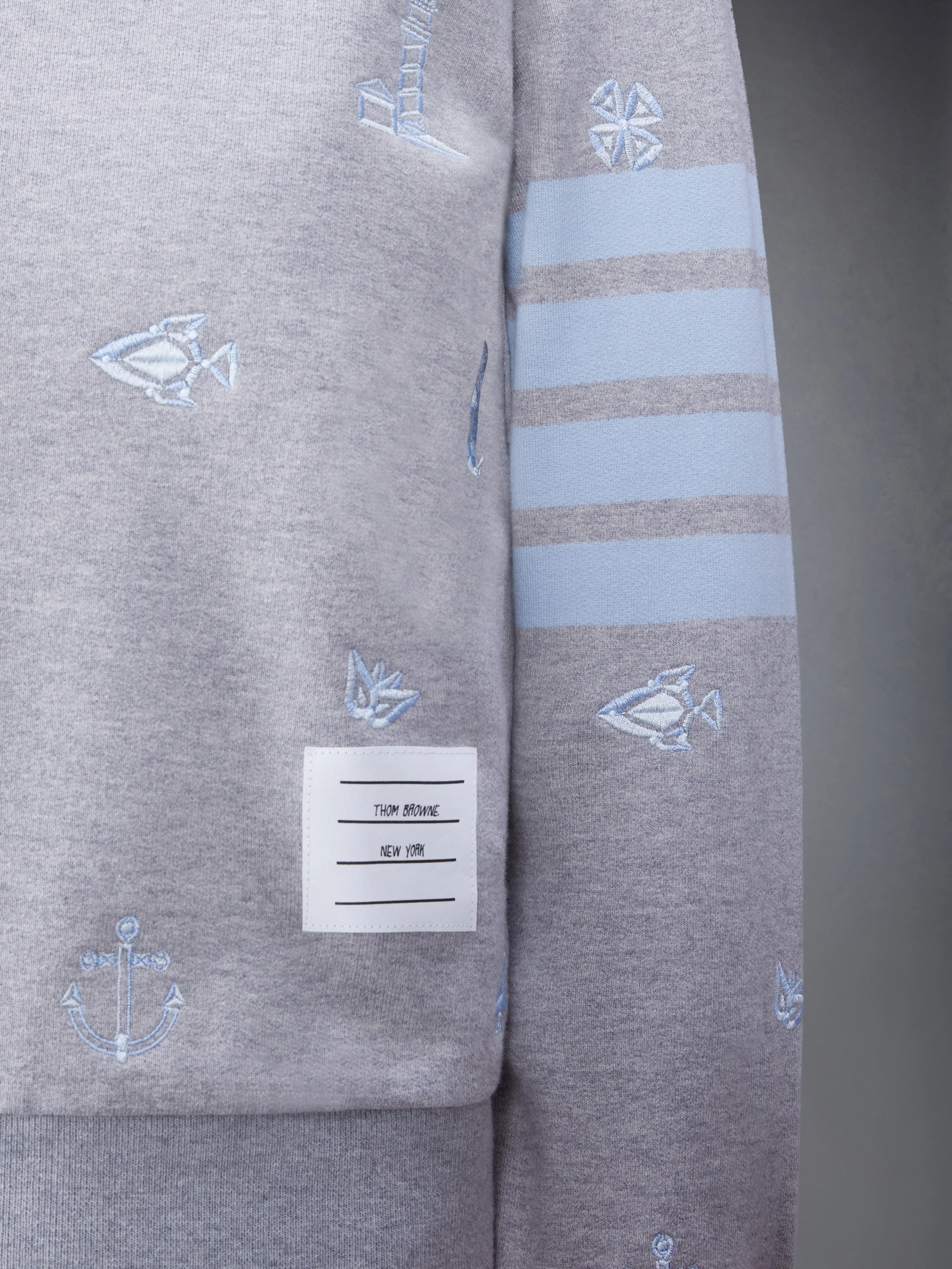 4-BAR NAUTICAL CREWNECK SWEATSHIRT sold by Thom Browne product image thumbnail 4