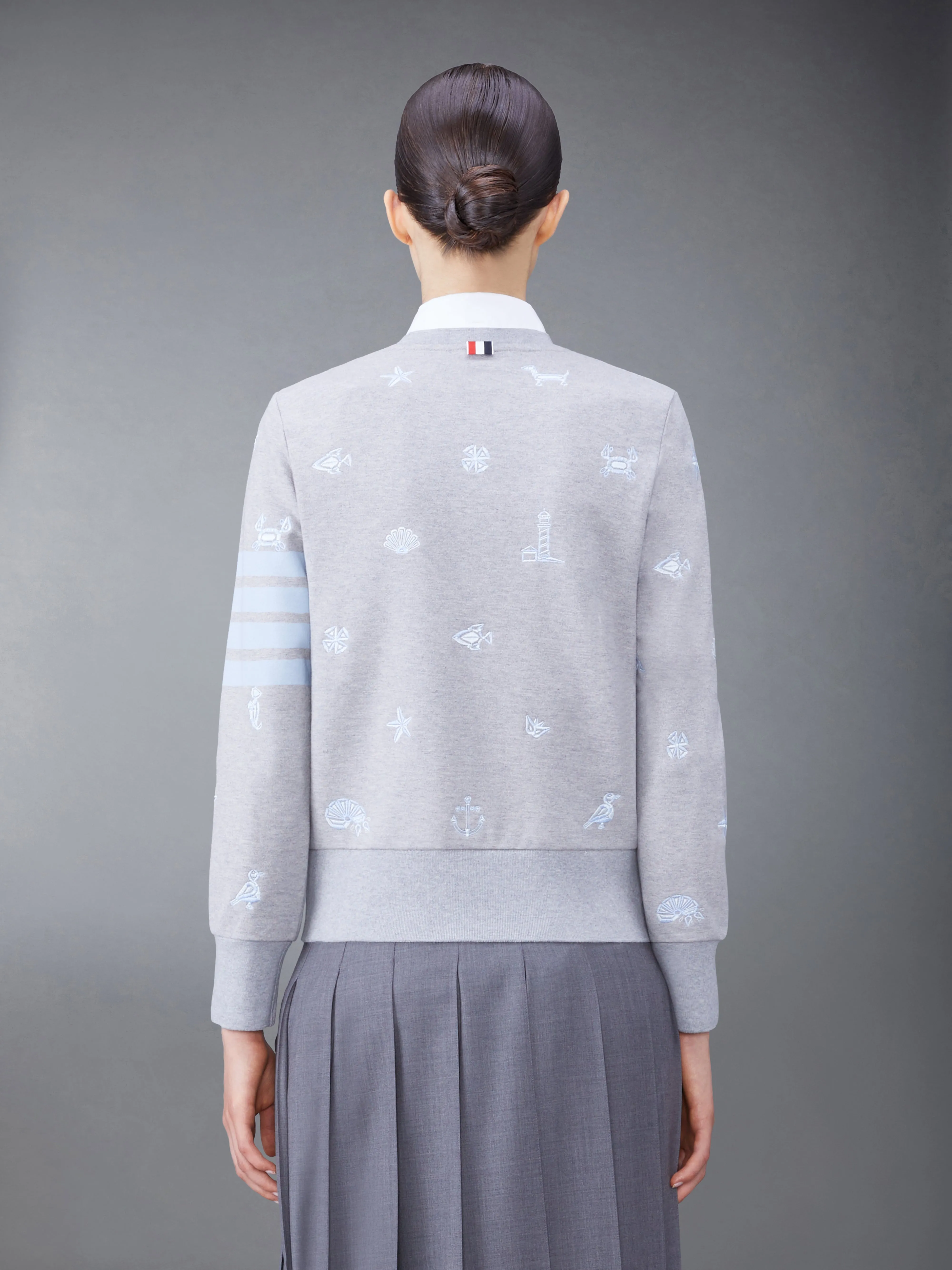 4-BAR NAUTICAL CREWNECK SWEATSHIRT sold by Thom Browne product image thumbnail 2