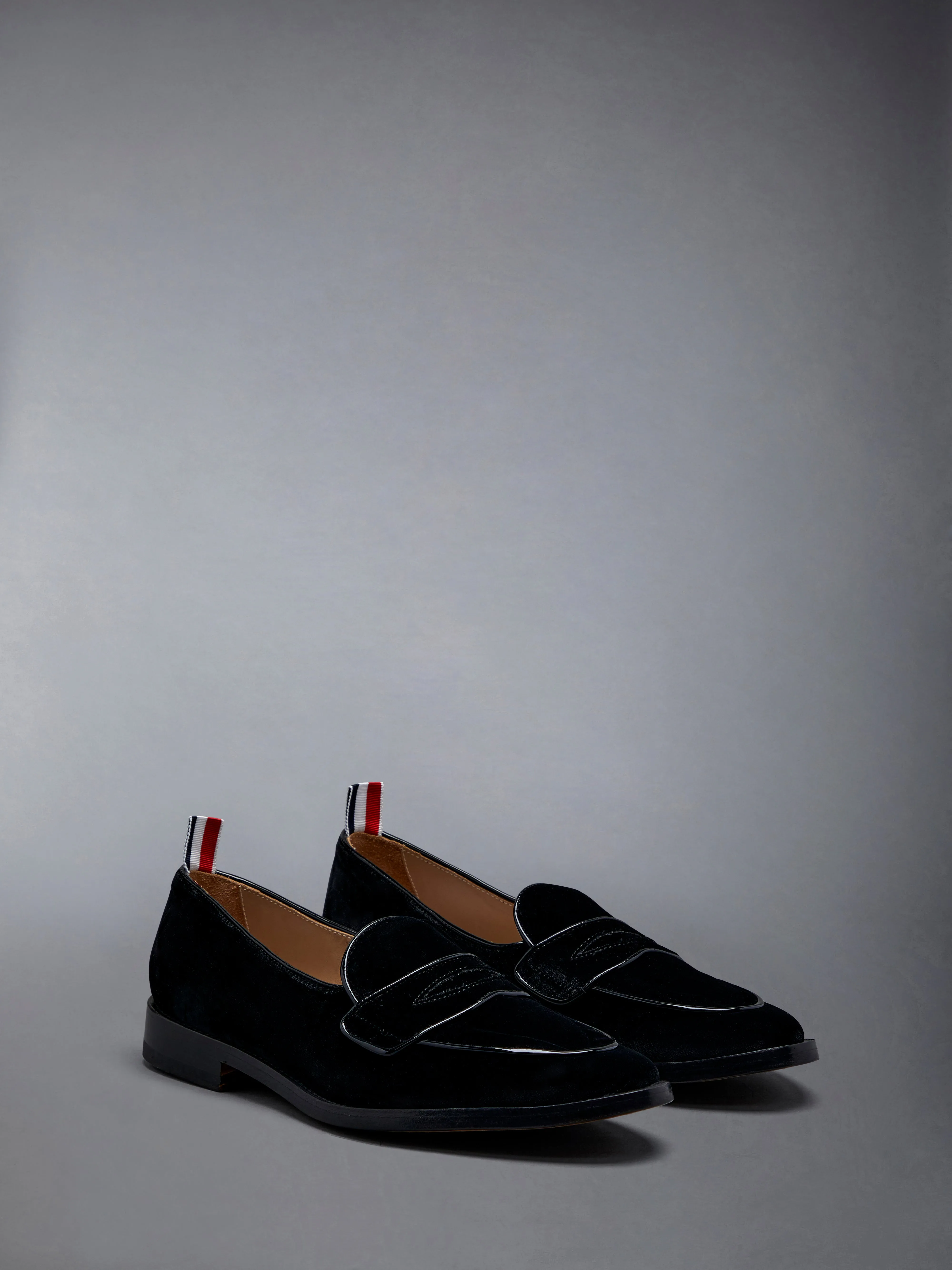 Velvet Flexible Leather Sole Varsity Penny Loafer sold by Thom Browne product image thumbnail 2