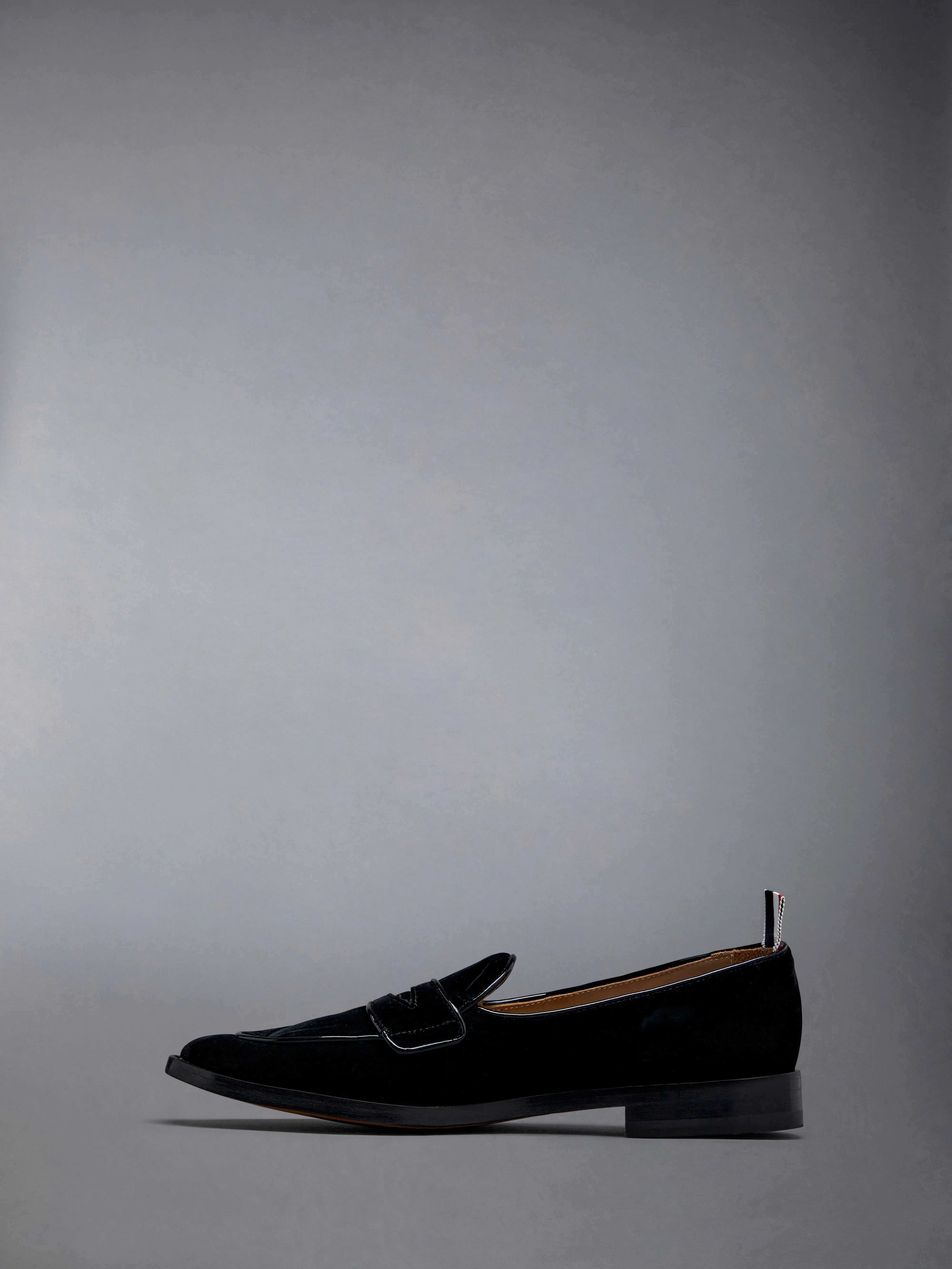 Velvet Flexible Leather Sole Varsity Penny Loafer sold by Thom Browne product image thumbnail 3