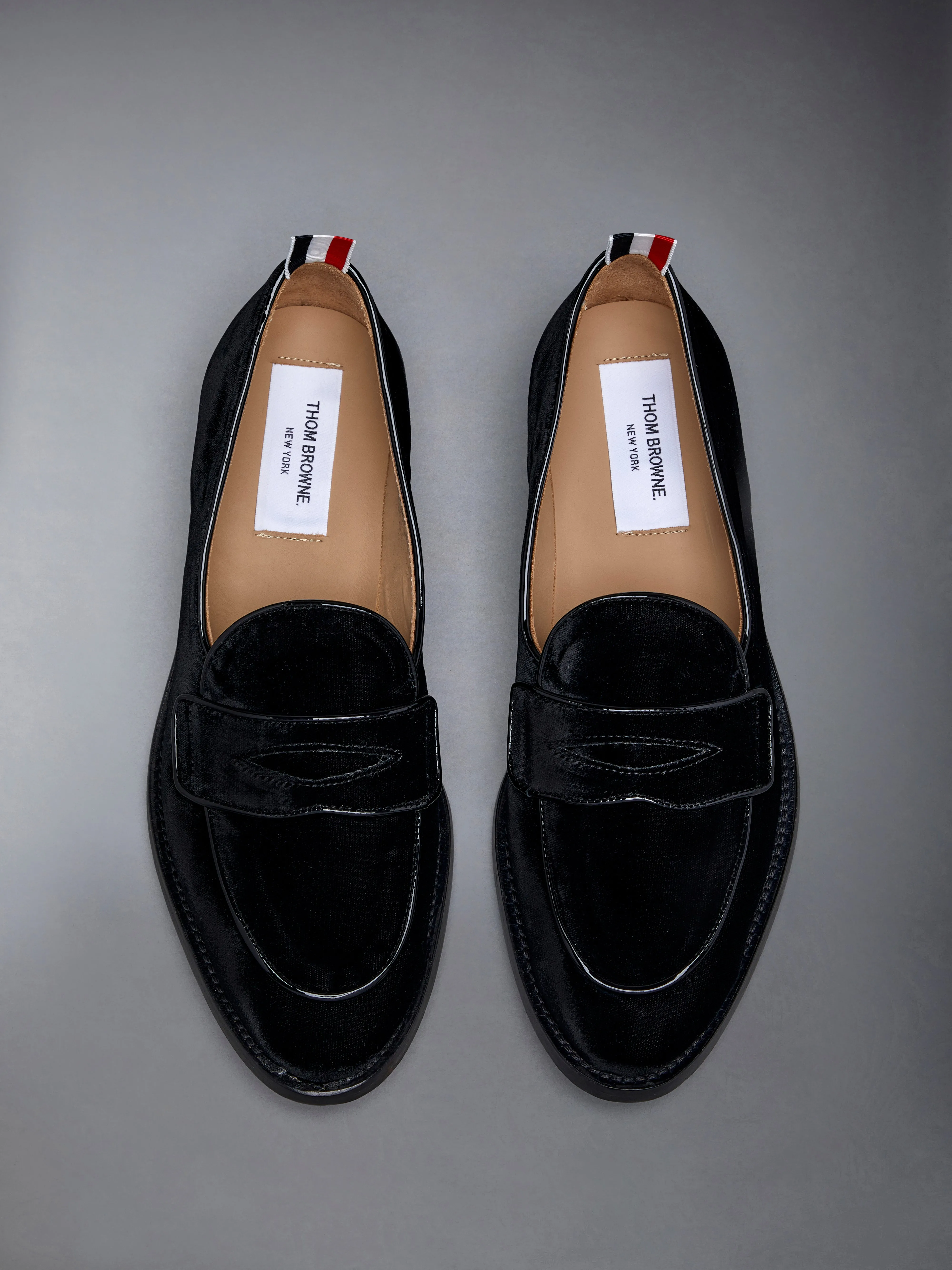 Velvet Flexible Leather Sole Varsity Penny Loafer sold by Thom Browne product image thumbnail 4