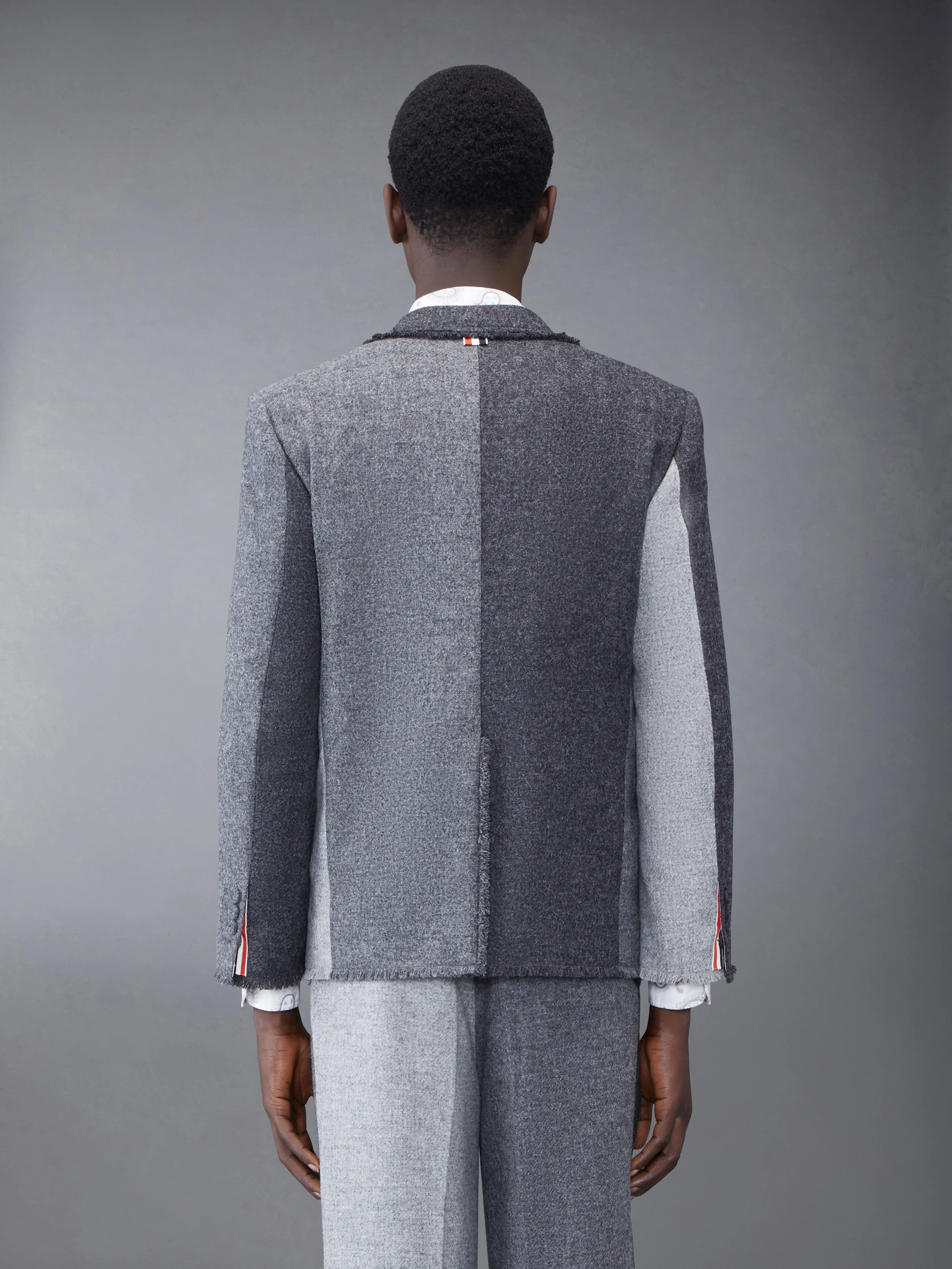 Shetland Frayed Single Vent Sport Coat sold by Thom Browne product image thumbnail 2