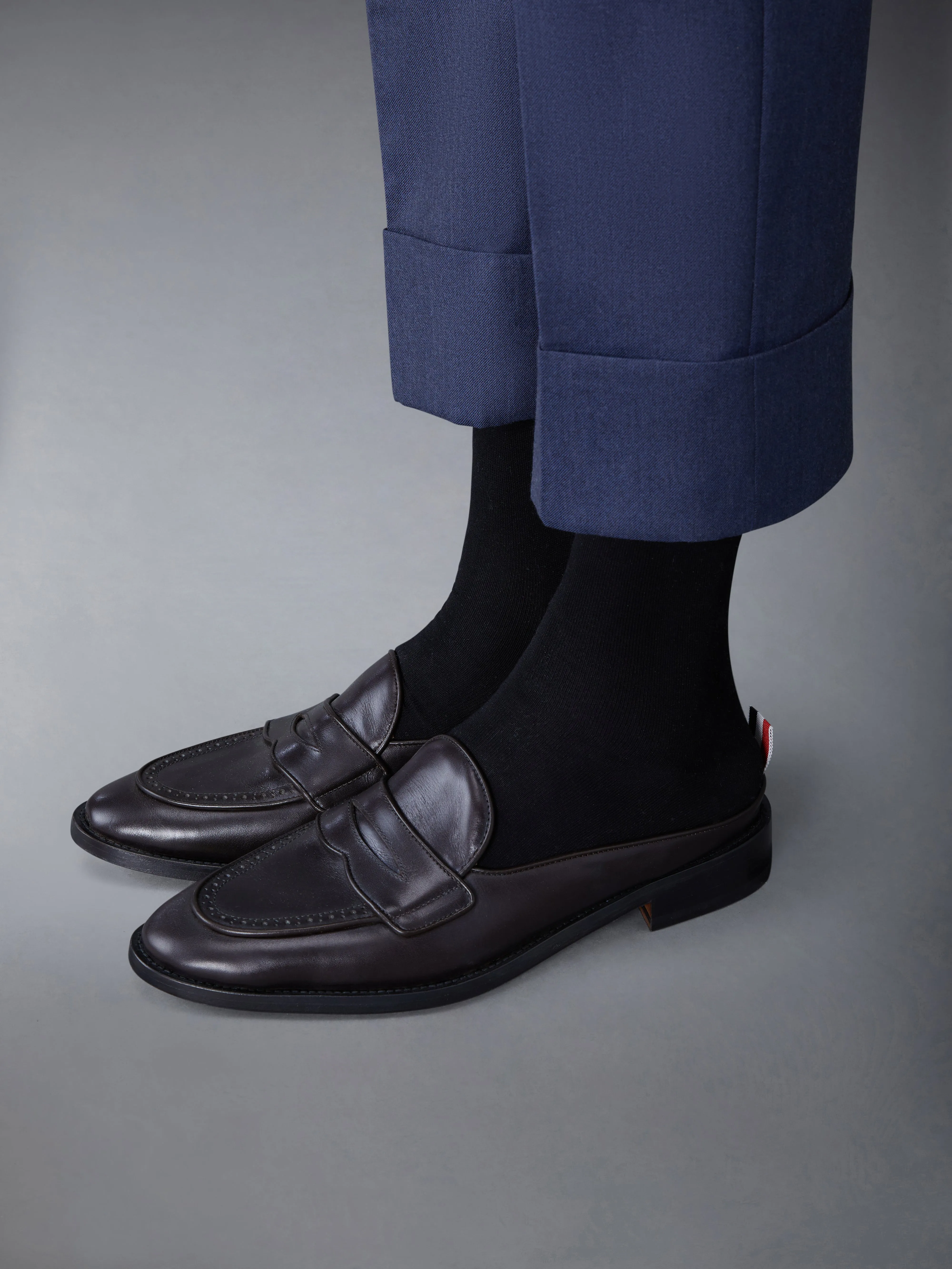 Box Calf Flexible Leather Sole Varsity Penny Loafer Mule sold by Thom Browne product image thumbnail 4