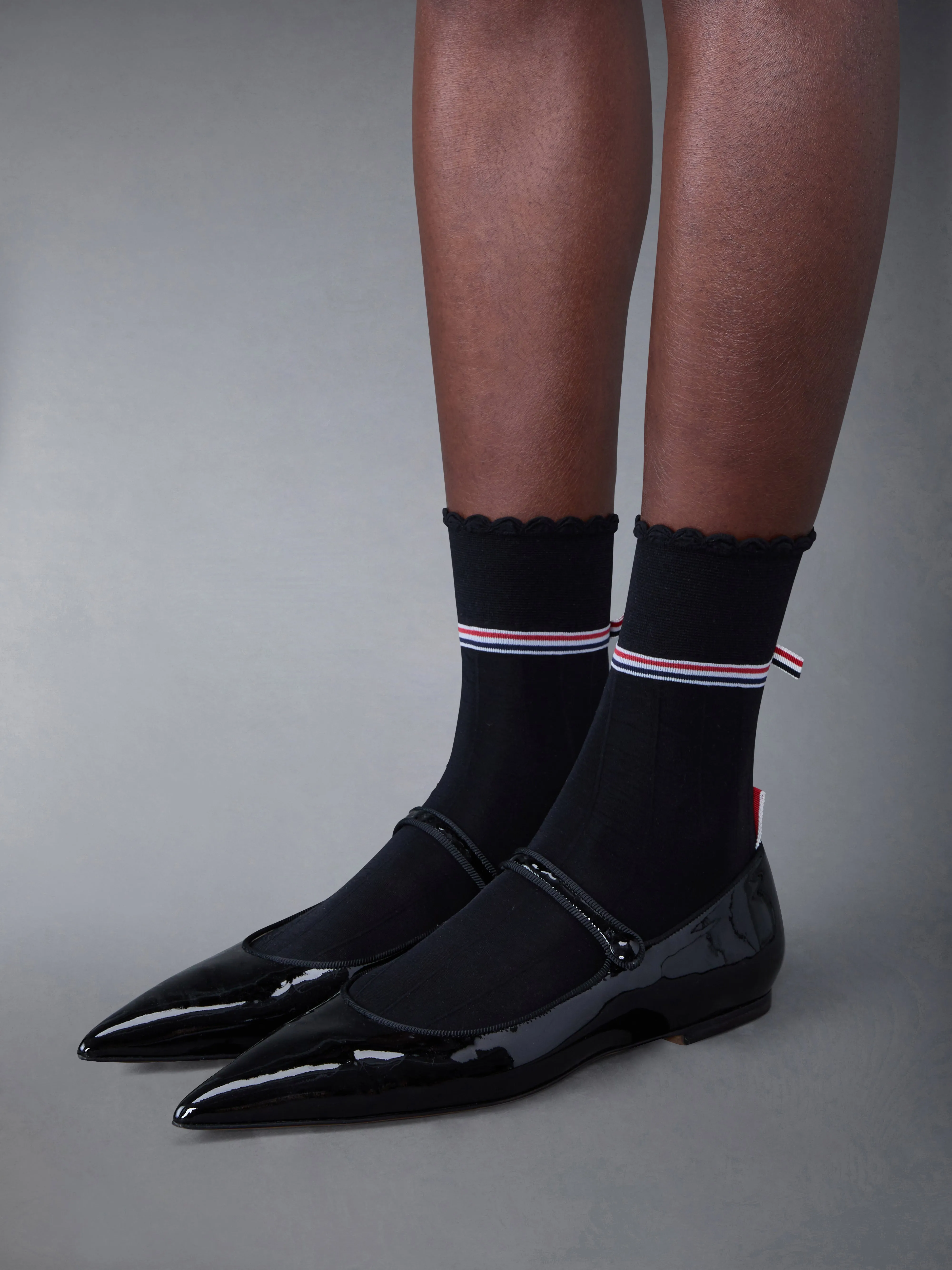 Soft Patent Leather Pointed Thom John Flat sold by Thom Browne product image thumbnail 3