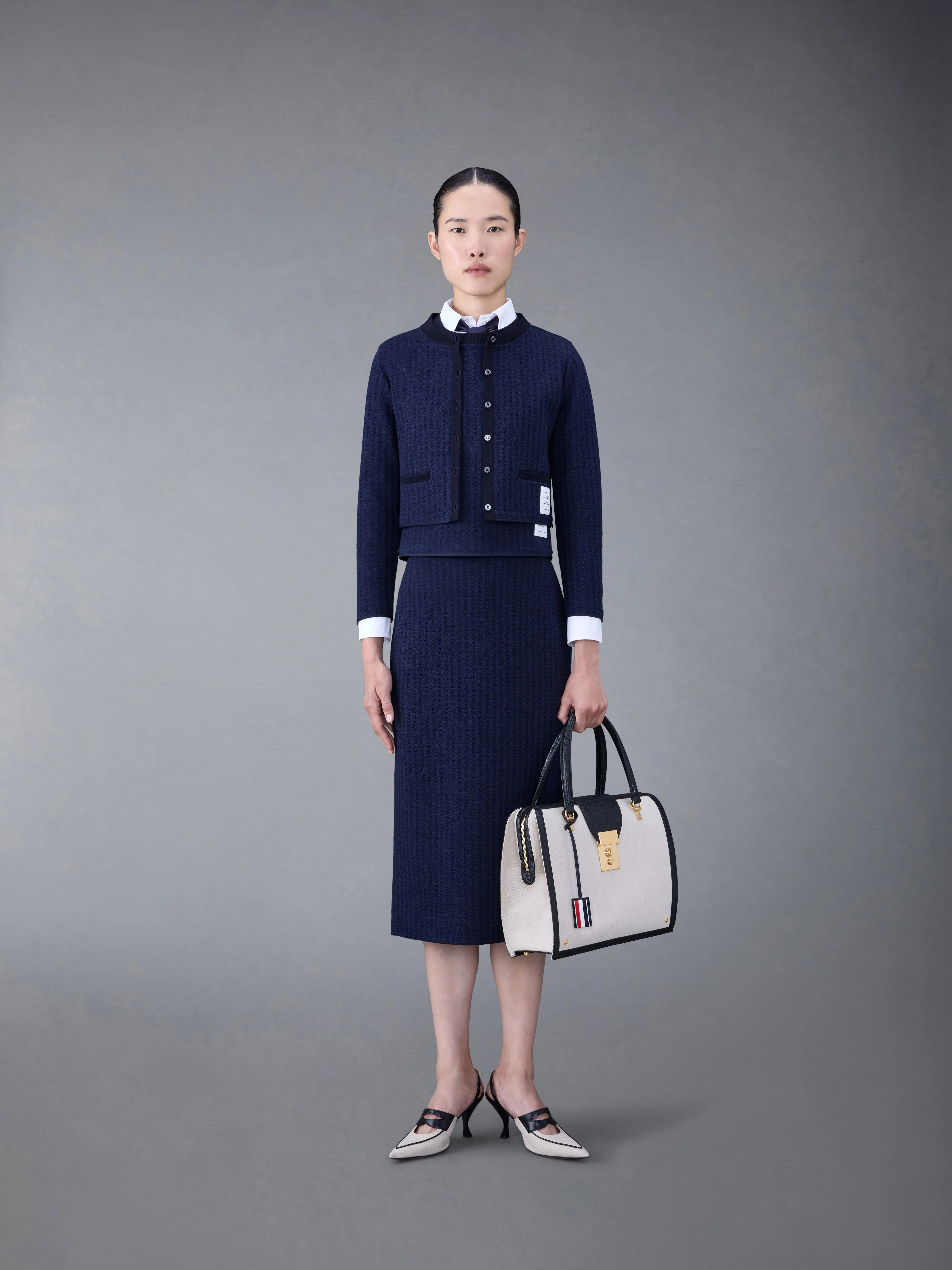 GINGHAM JACQUARD SHELL TOP sold by Thom Browne product image thumbnail 4