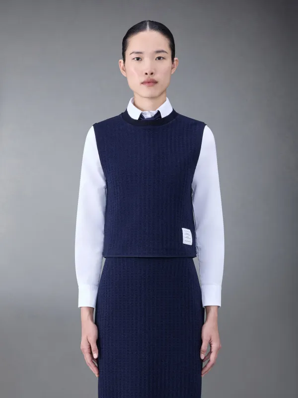 GINGHAM JACQUARD SHELL TOP sold by Thom Browne