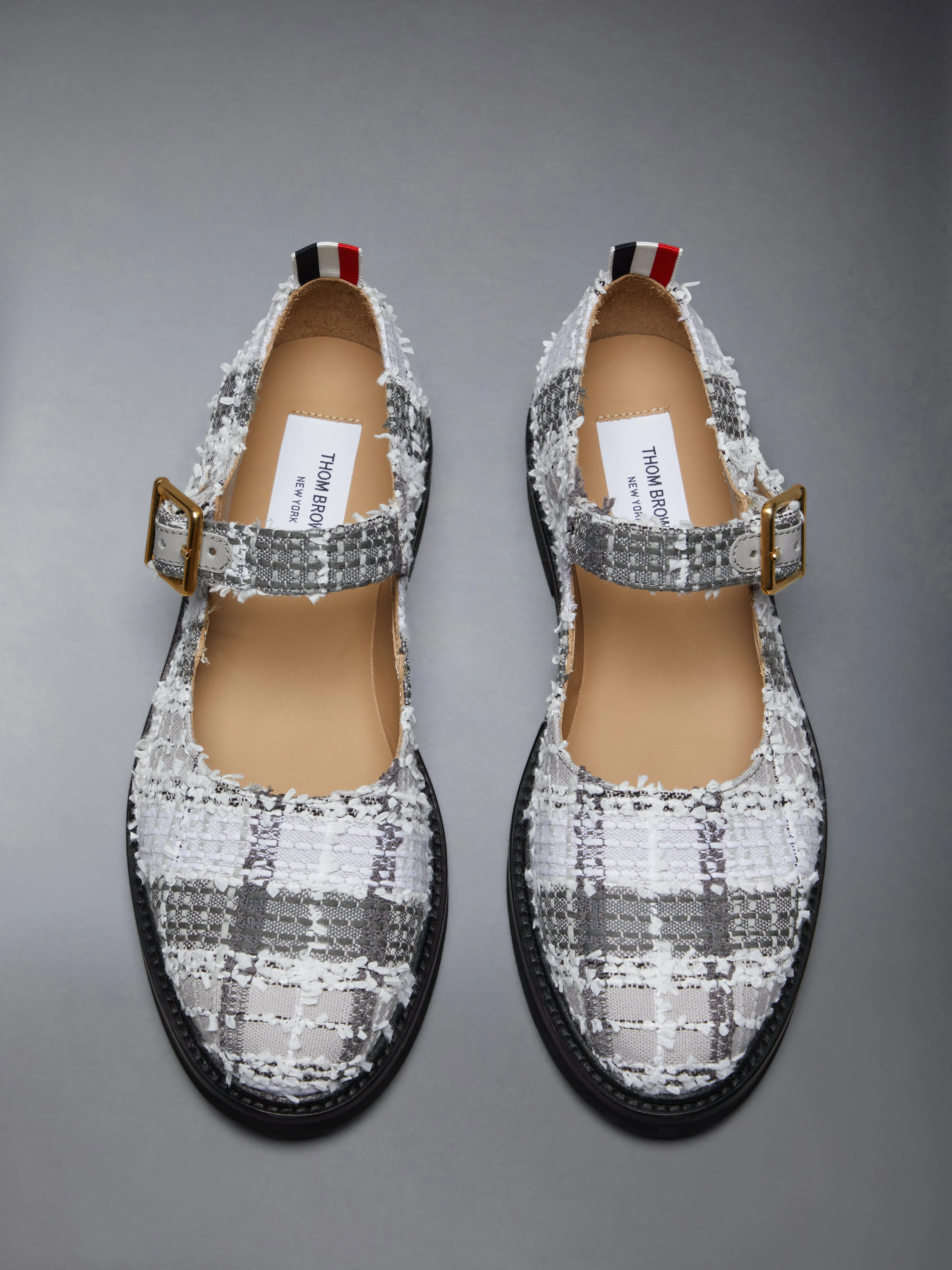 HUNTING TARTAN EYELASH TWEED MICRO SOLE THOM JOHN sold by Thom Browne product image thumbnail 4